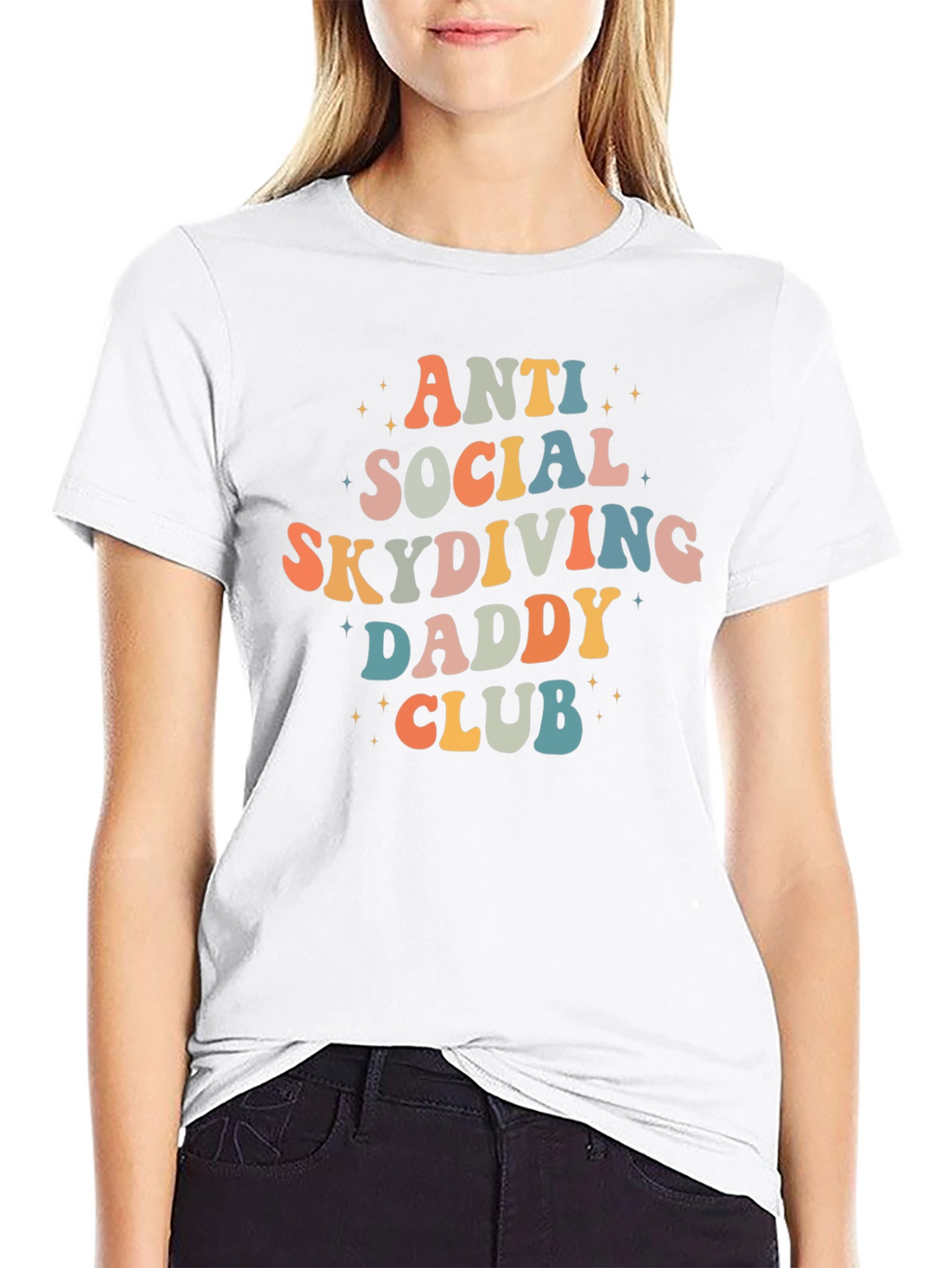 Anti Social Skydiving Daddy Club Graphic Tee