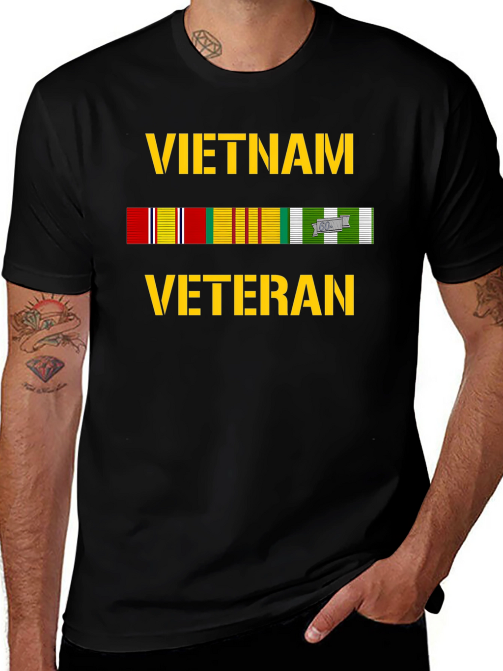 Vietnam Veteran Black T-Shirt