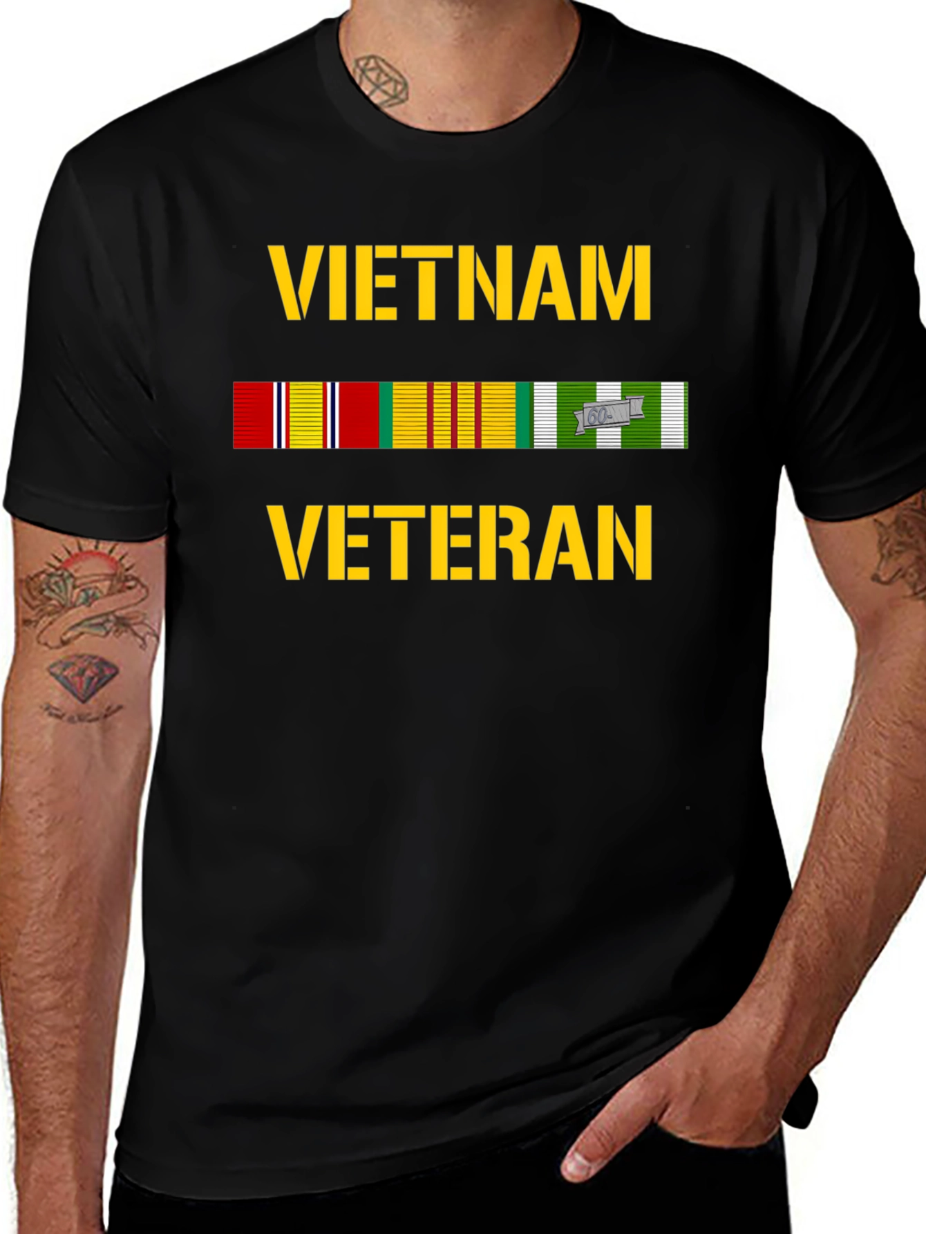 Vietnam Veteran Black T-Shirt