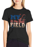 My Heart is on That Field Baseball T-Shirt