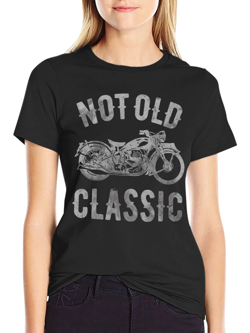 Not Old Classic Motorcycle Graphic T-Shirt