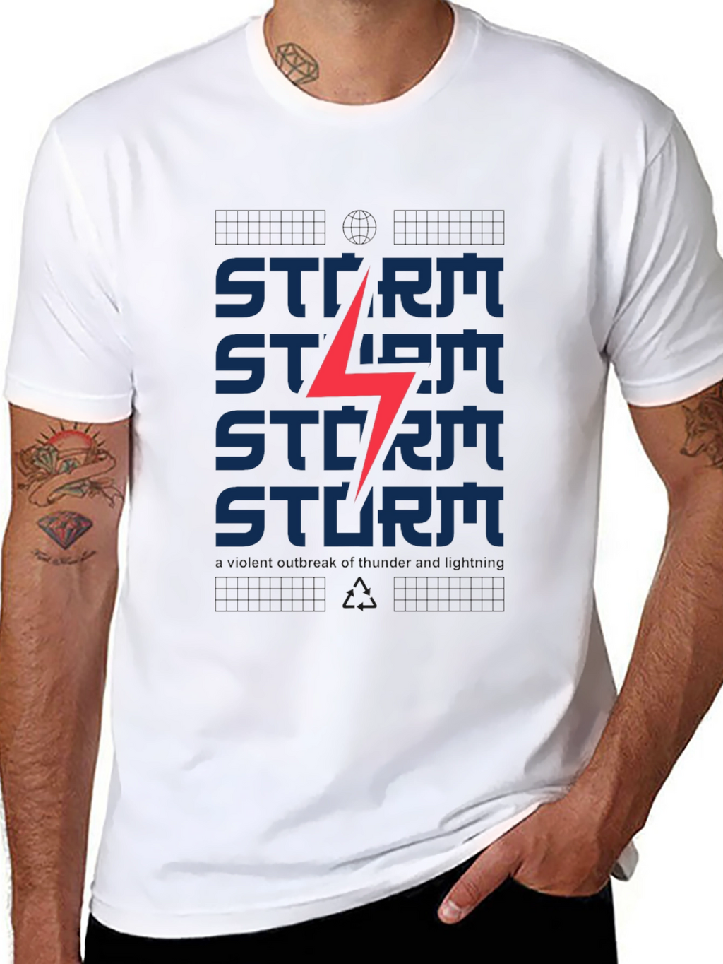 Storm Graphic T-Shirt - Modern Casual Tee