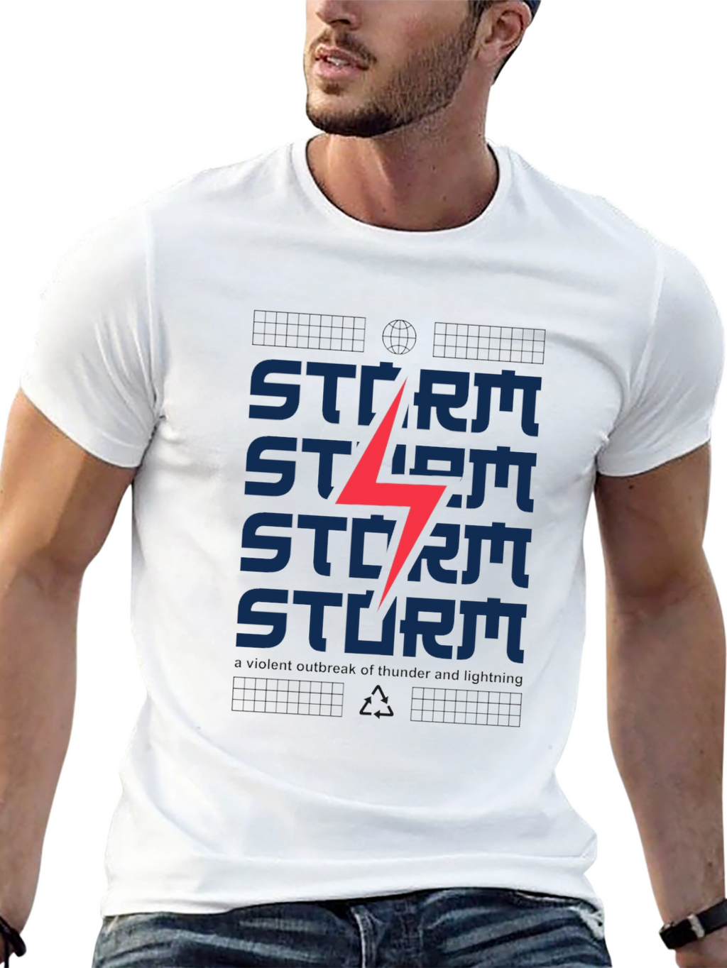 Storm Graphic T-Shirt - Modern Casual Tee