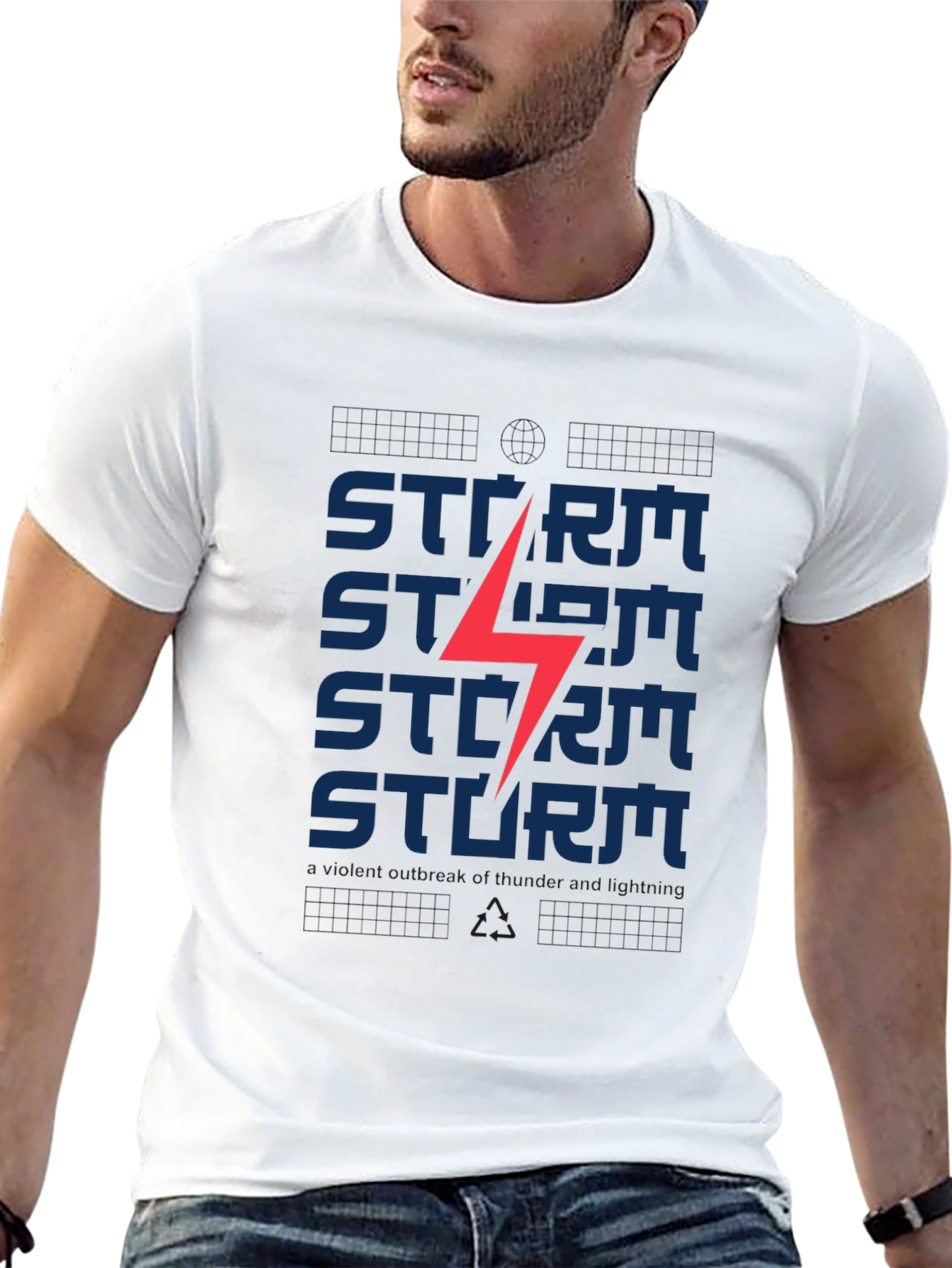 Storm Graphic T-Shirt - Modern Casual Tee