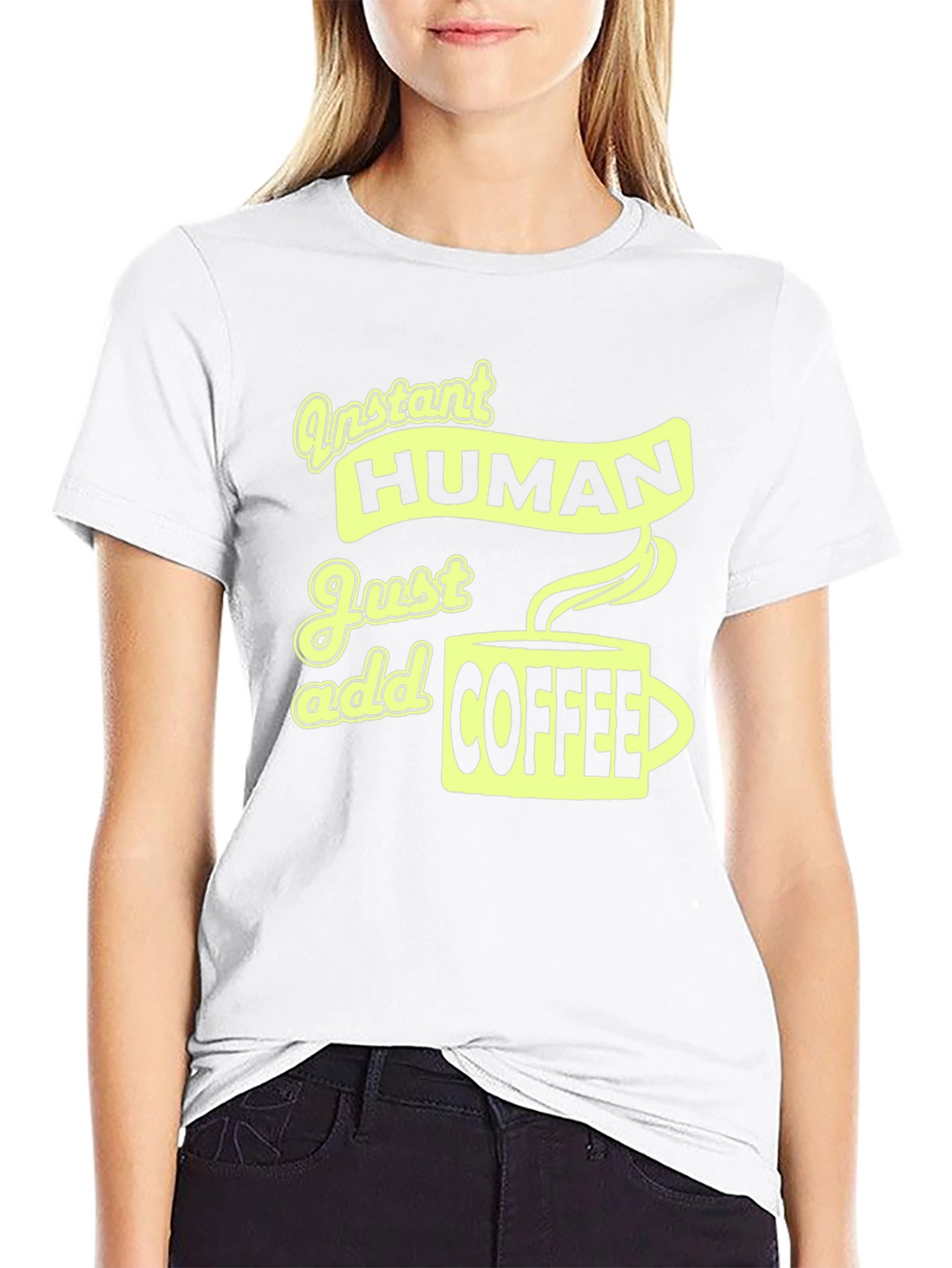 Instant Human Add Coffee Graphic Tee
