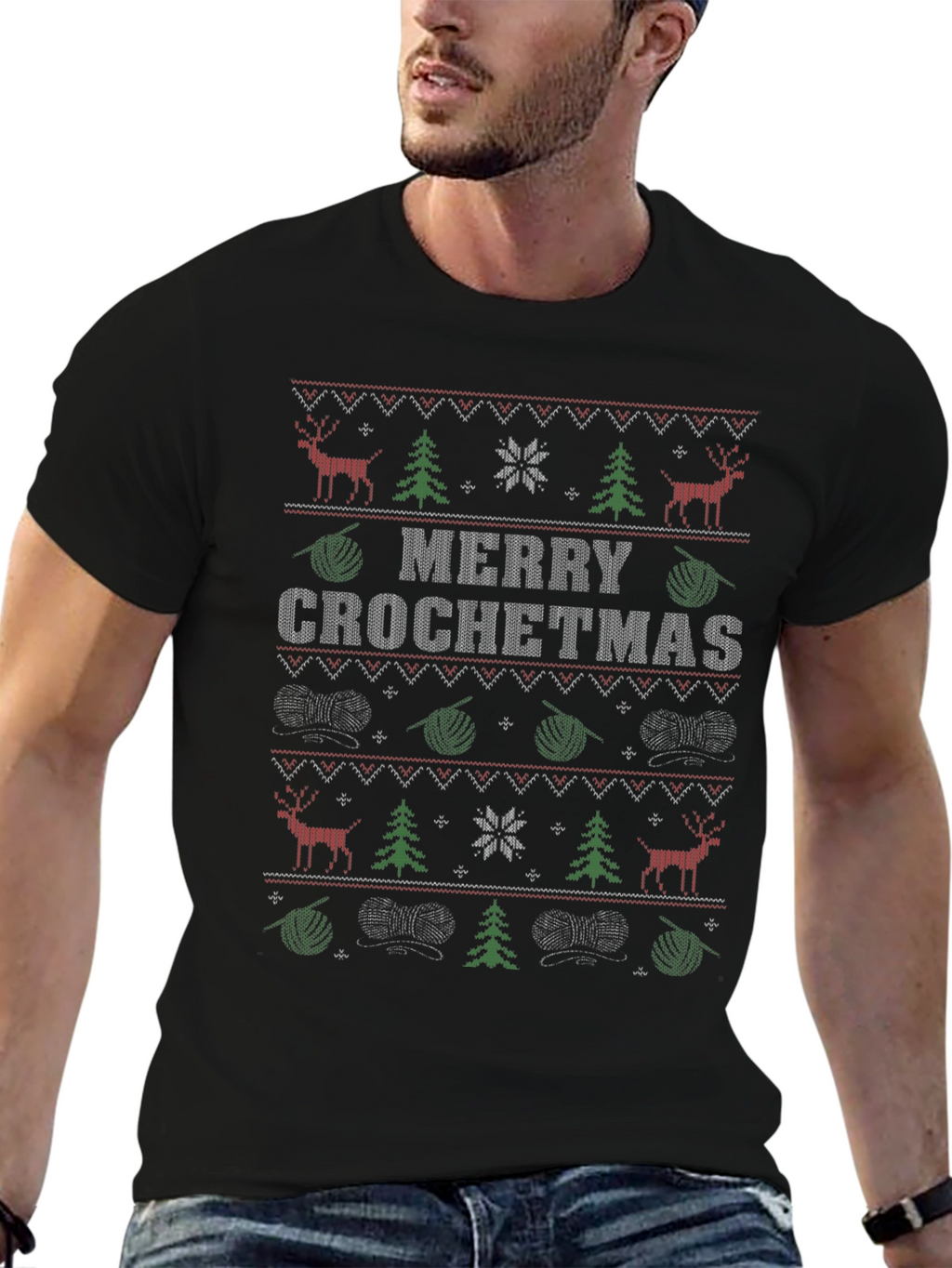 Merry Crochetmas Ugly Christmas Sweater T-Shirt