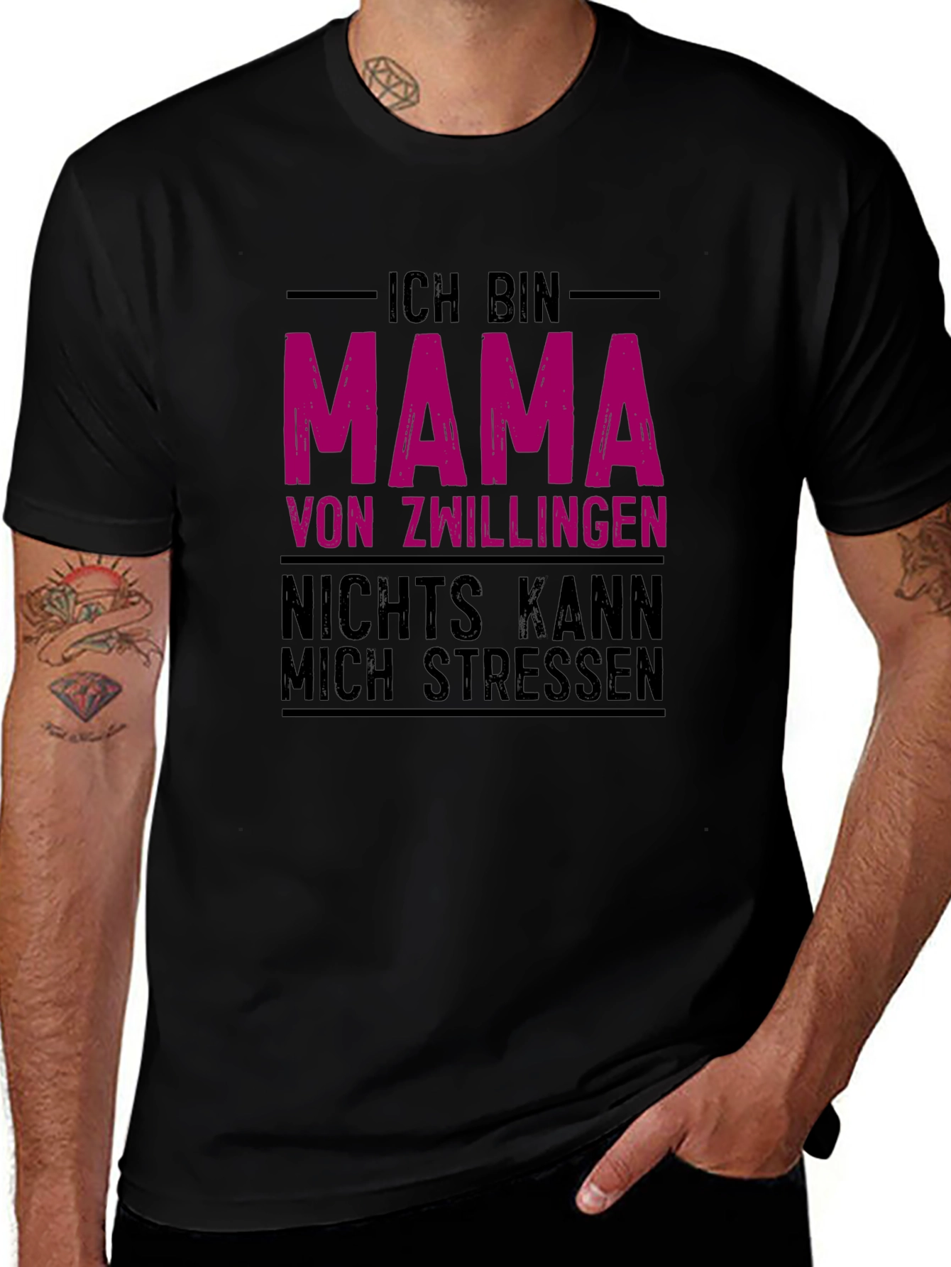 Ich Bin Mama Von Zwillingen T-Shirt