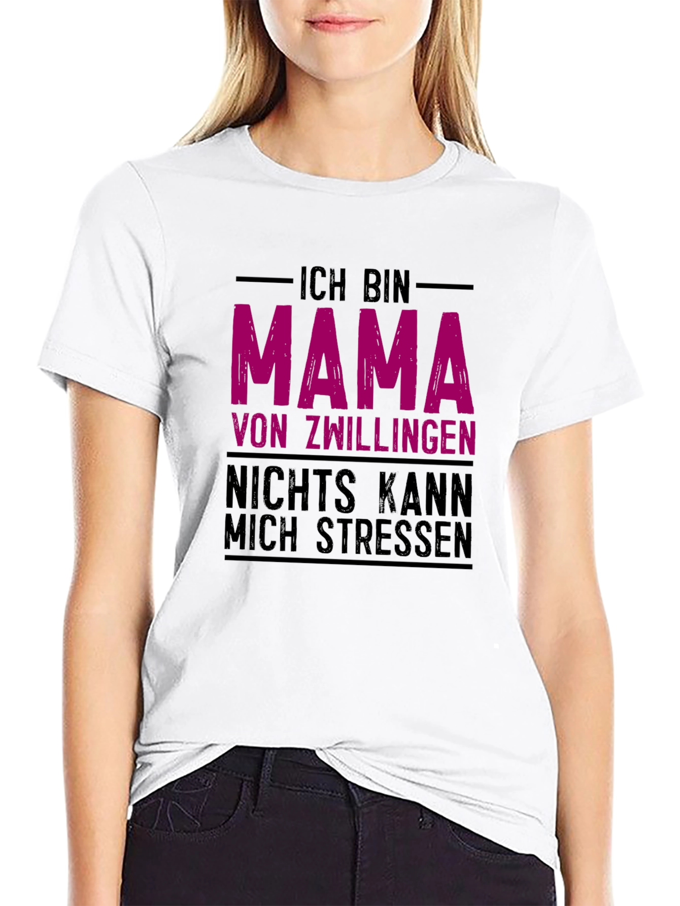 Ich Bin Mama Von Zwillingen T-Shirt