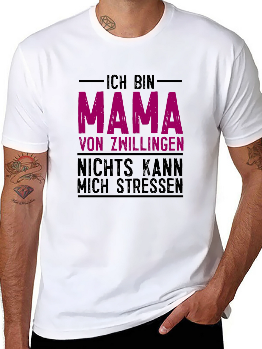 Ich Bin Mama Von Zwillingen T-Shirt
