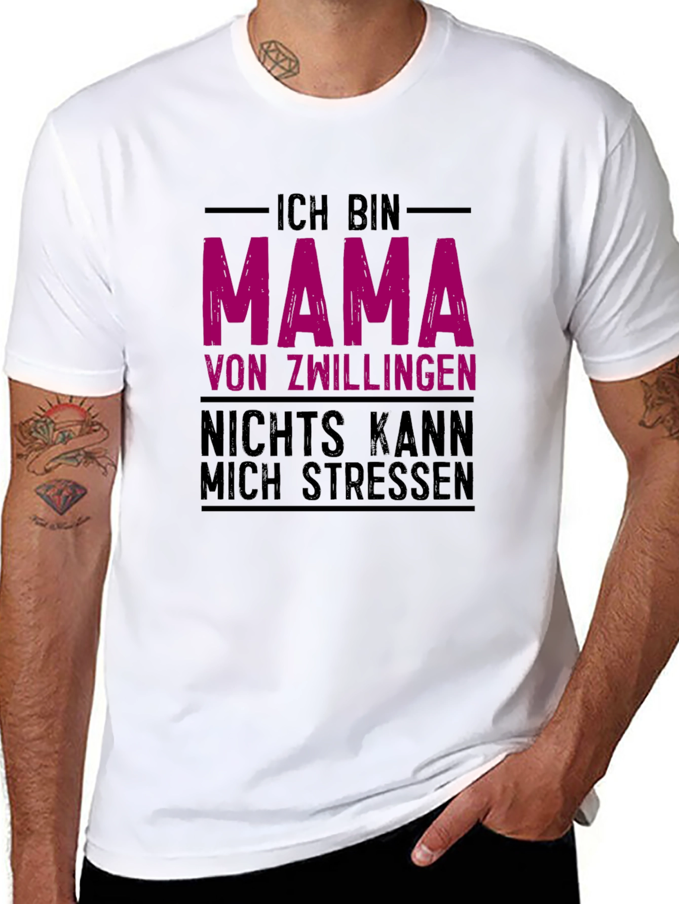 Ich Bin Mama Von Zwillingen T-Shirt