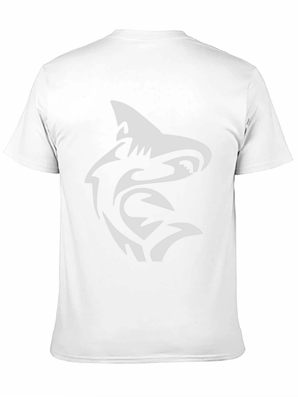 Shark Tribal Graphic Black T-Shirt