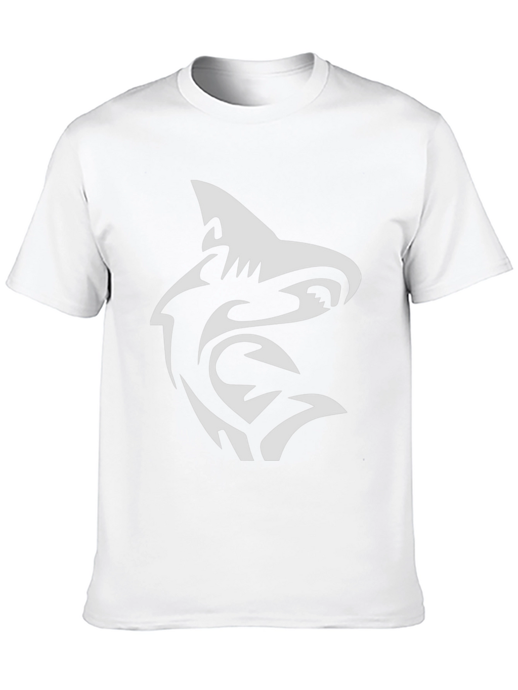 Shark Tribal Graphic Black T-Shirt