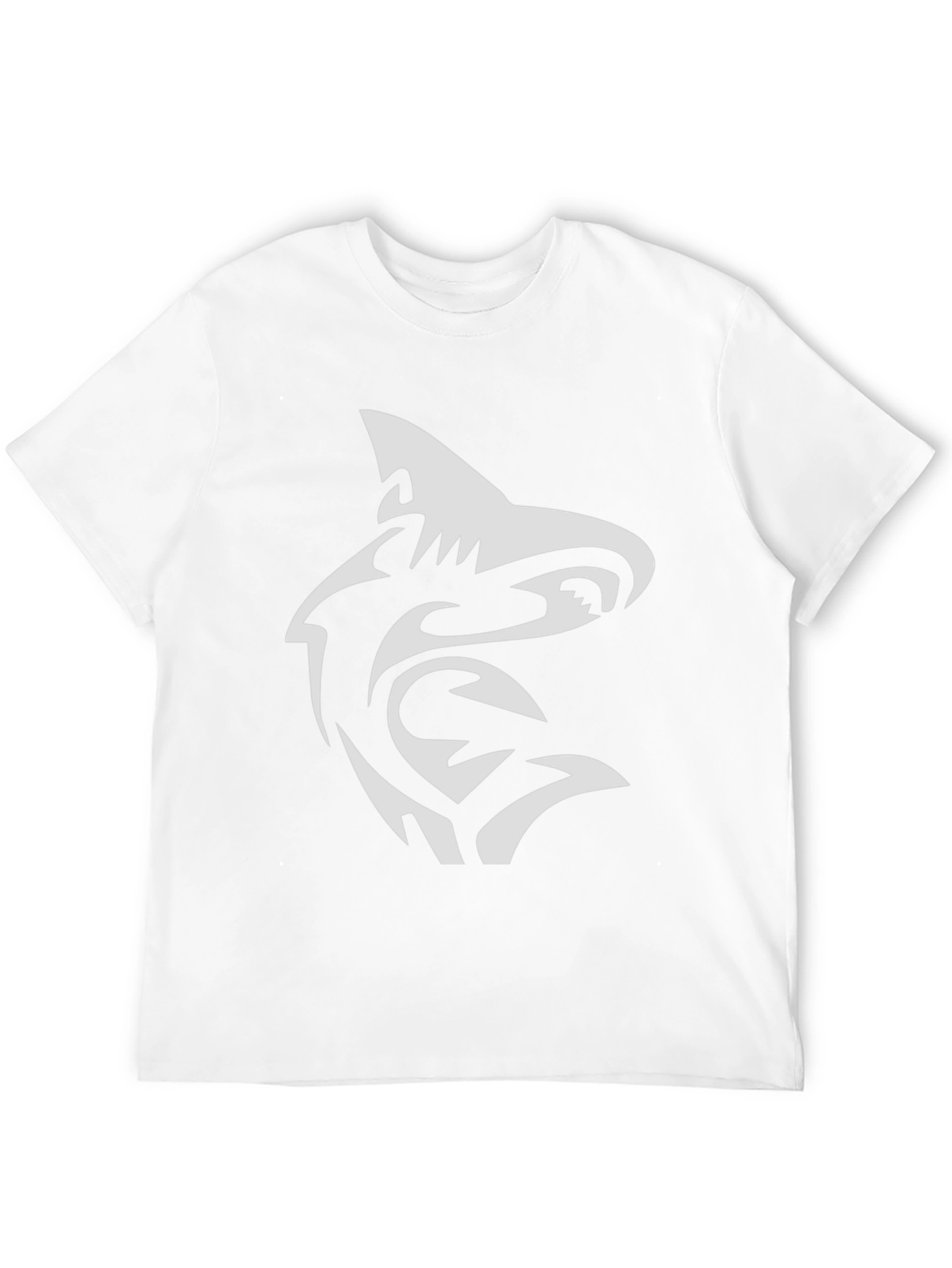 Shark Tribal Graphic Black T-Shirt