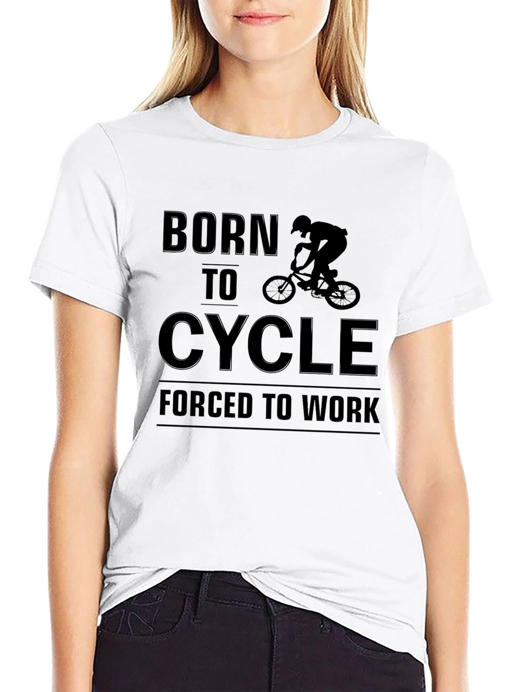 Born to Cycle Black Graphic Tee
