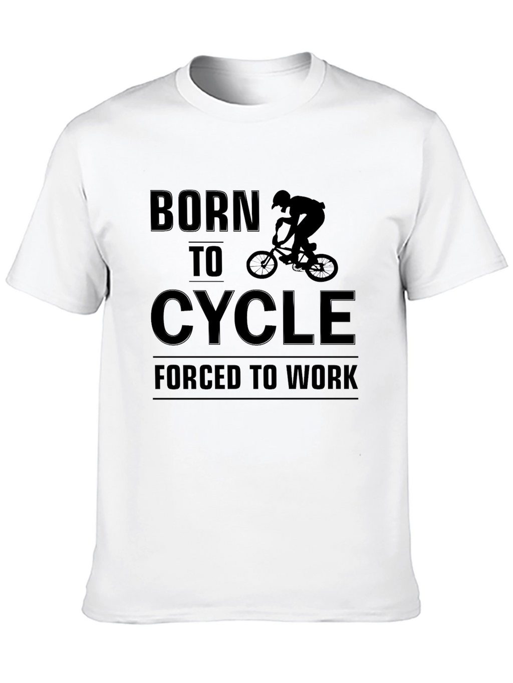 Born to Cycle Black Graphic Tee