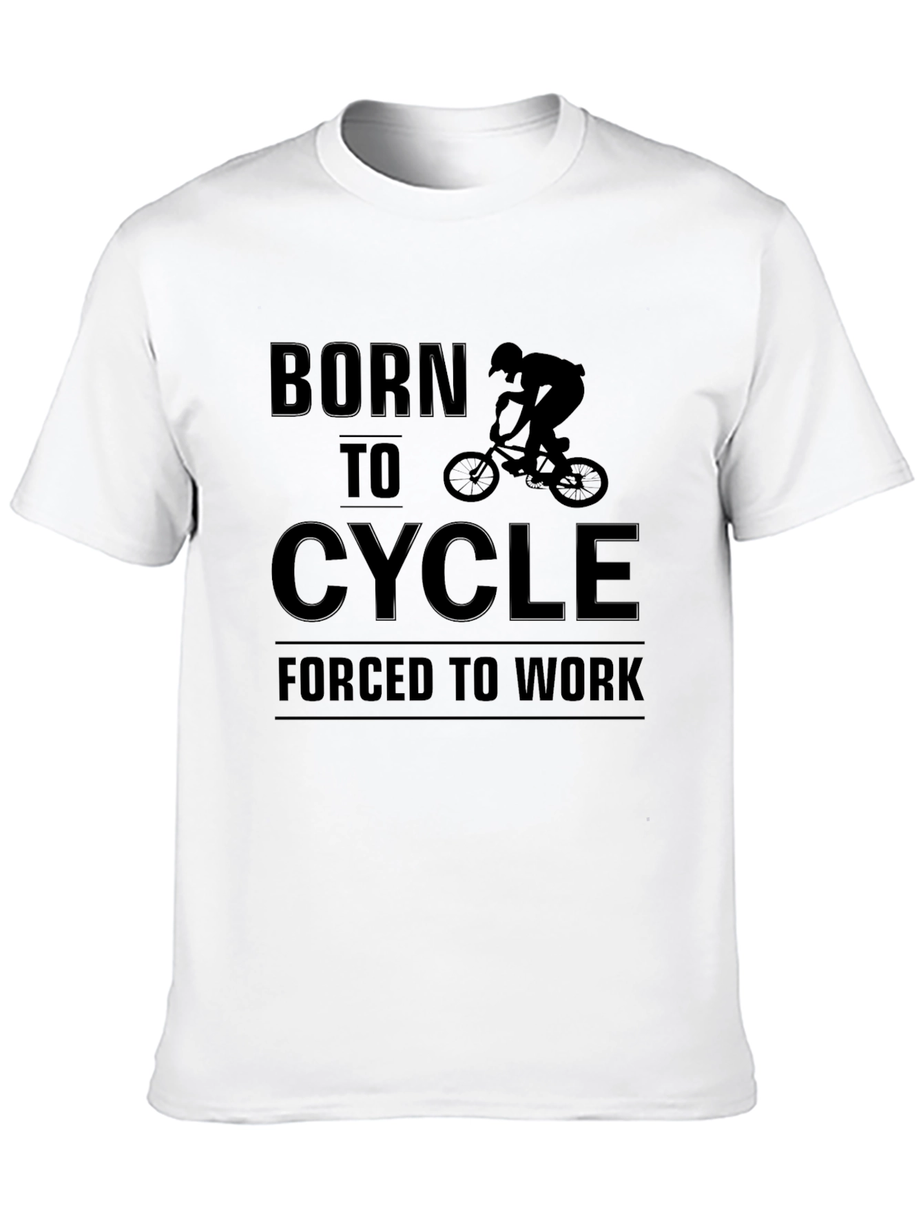 Born to Cycle Black Graphic Tee