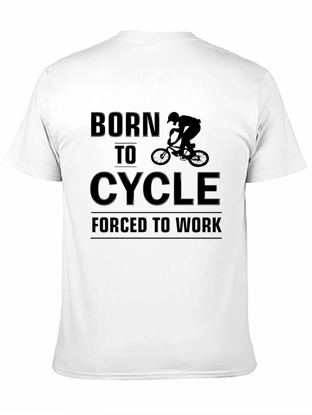 Born to Cycle Black Graphic Tee