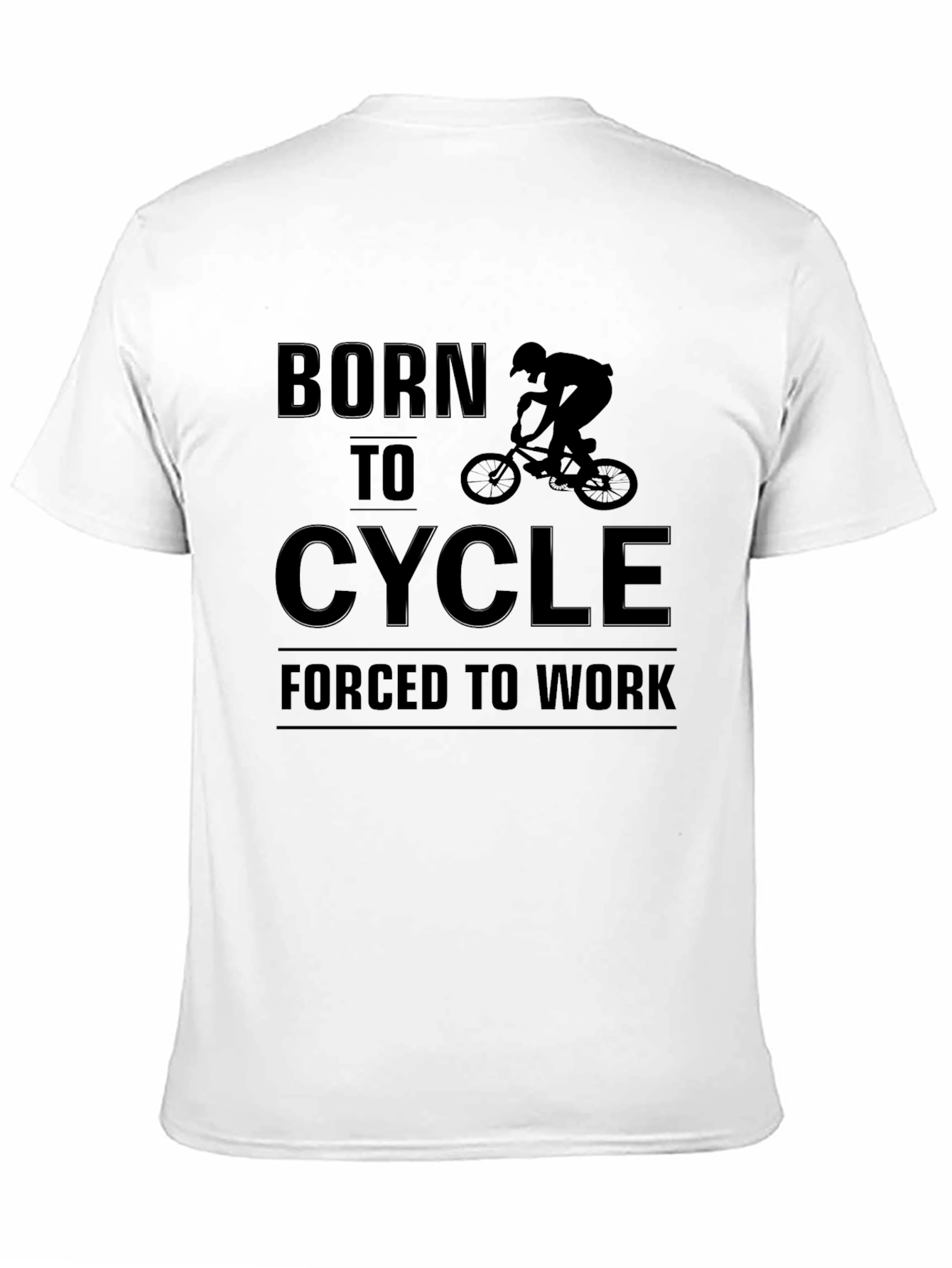 Born to Cycle Black Graphic Tee