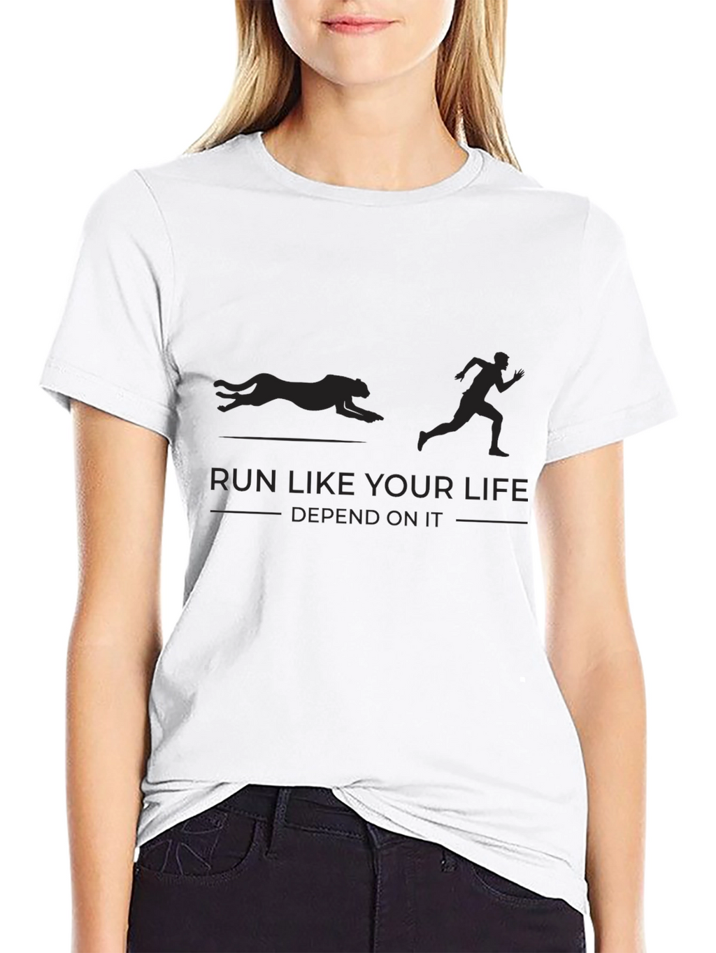 Run Like Your Life Depends On It T-Shirt