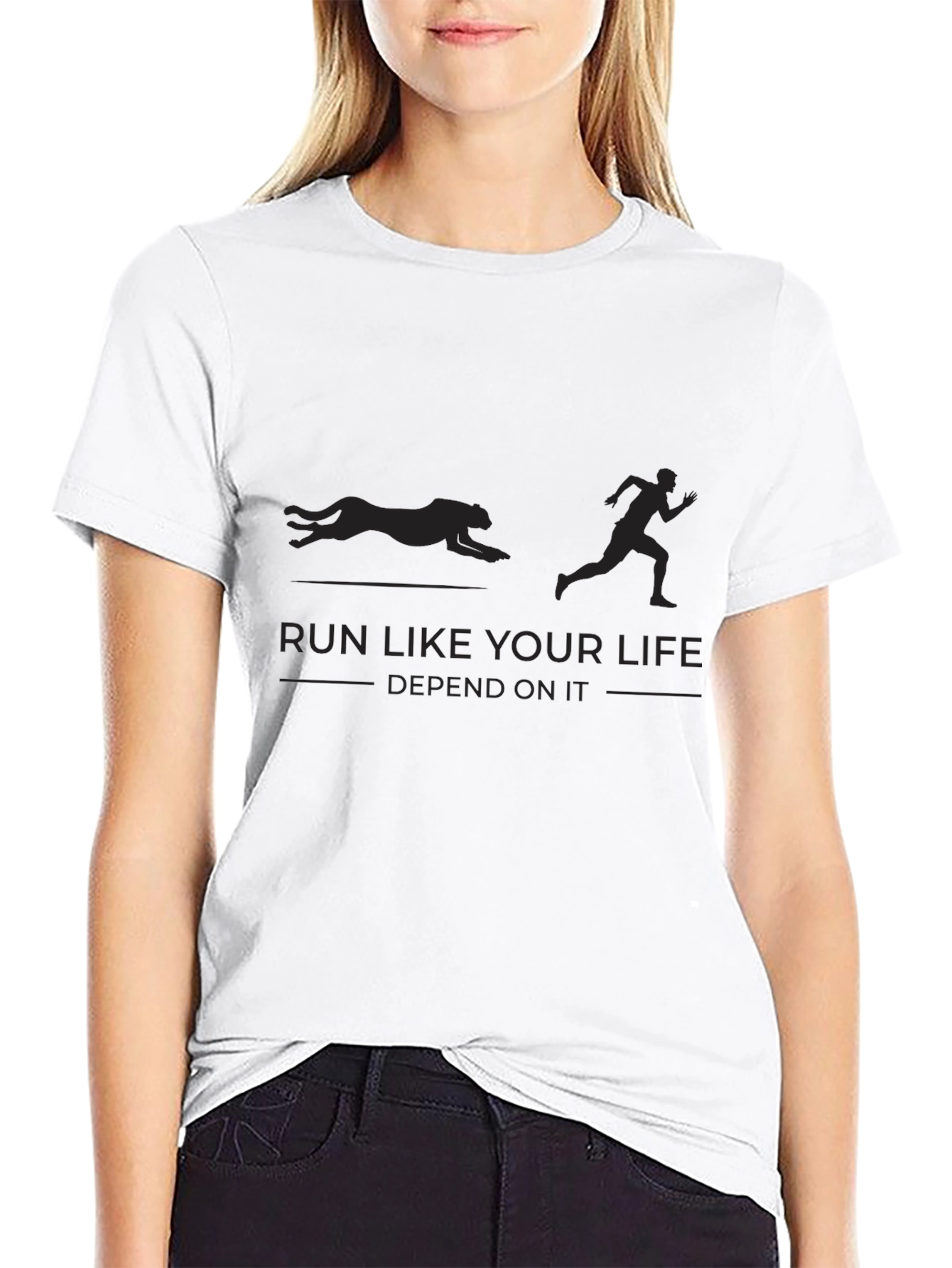Run Like Your Life Depends On It T-Shirt