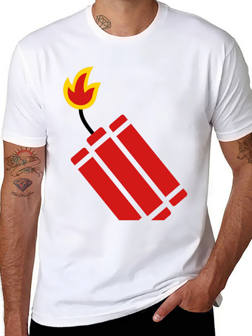 Dynamite Graphic Black T-Shirt