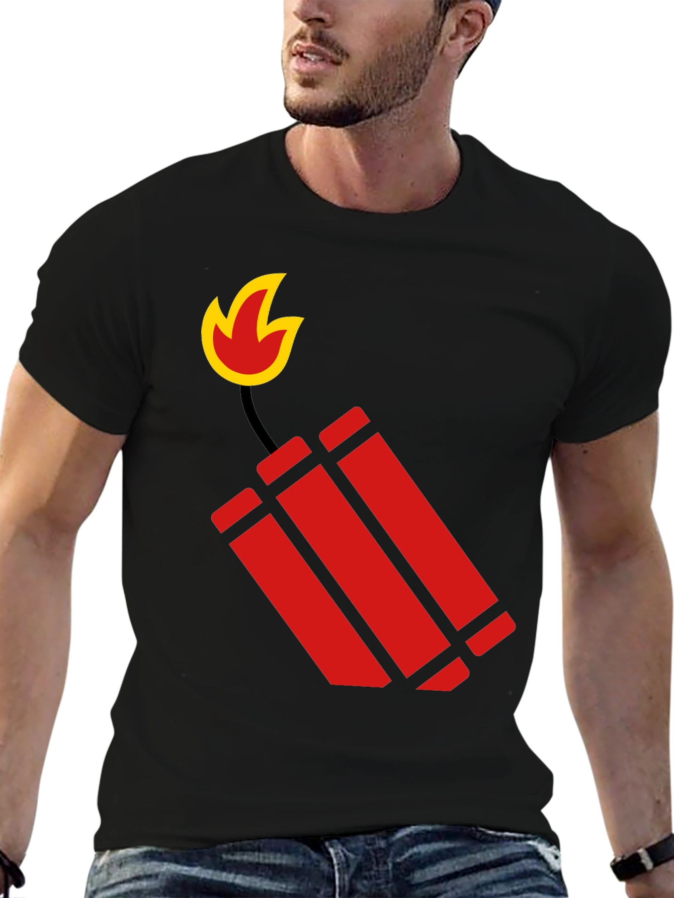 Dynamite Graphic Black T-Shirt