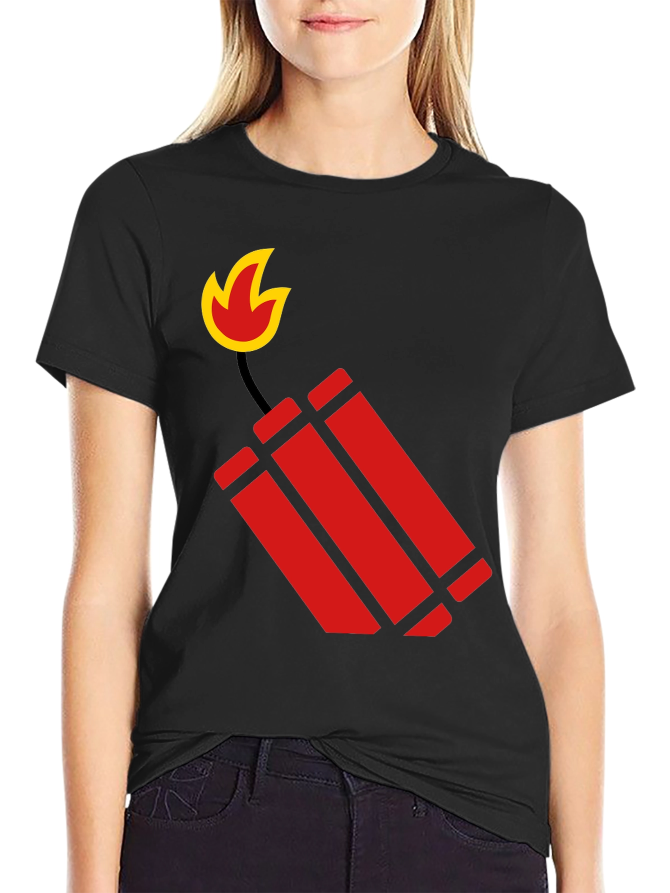 Dynamite Graphic Black T-Shirt