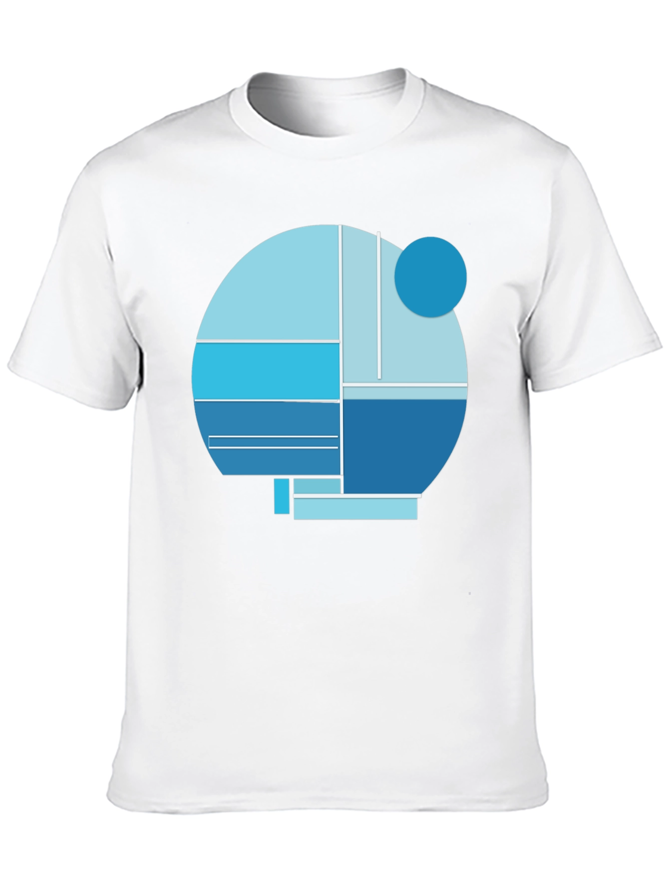 Abstract Geometric Graphic Tee - Modern Design