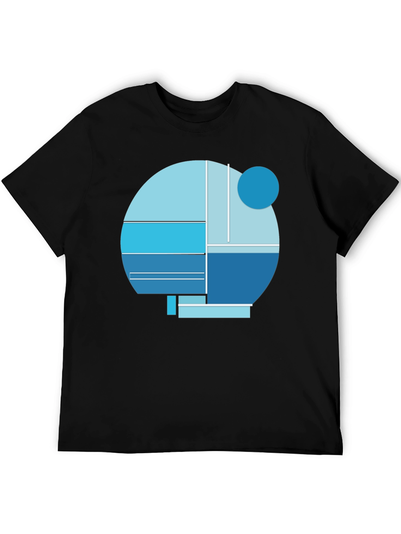 Abstract Geometric Graphic Tee - Modern Design