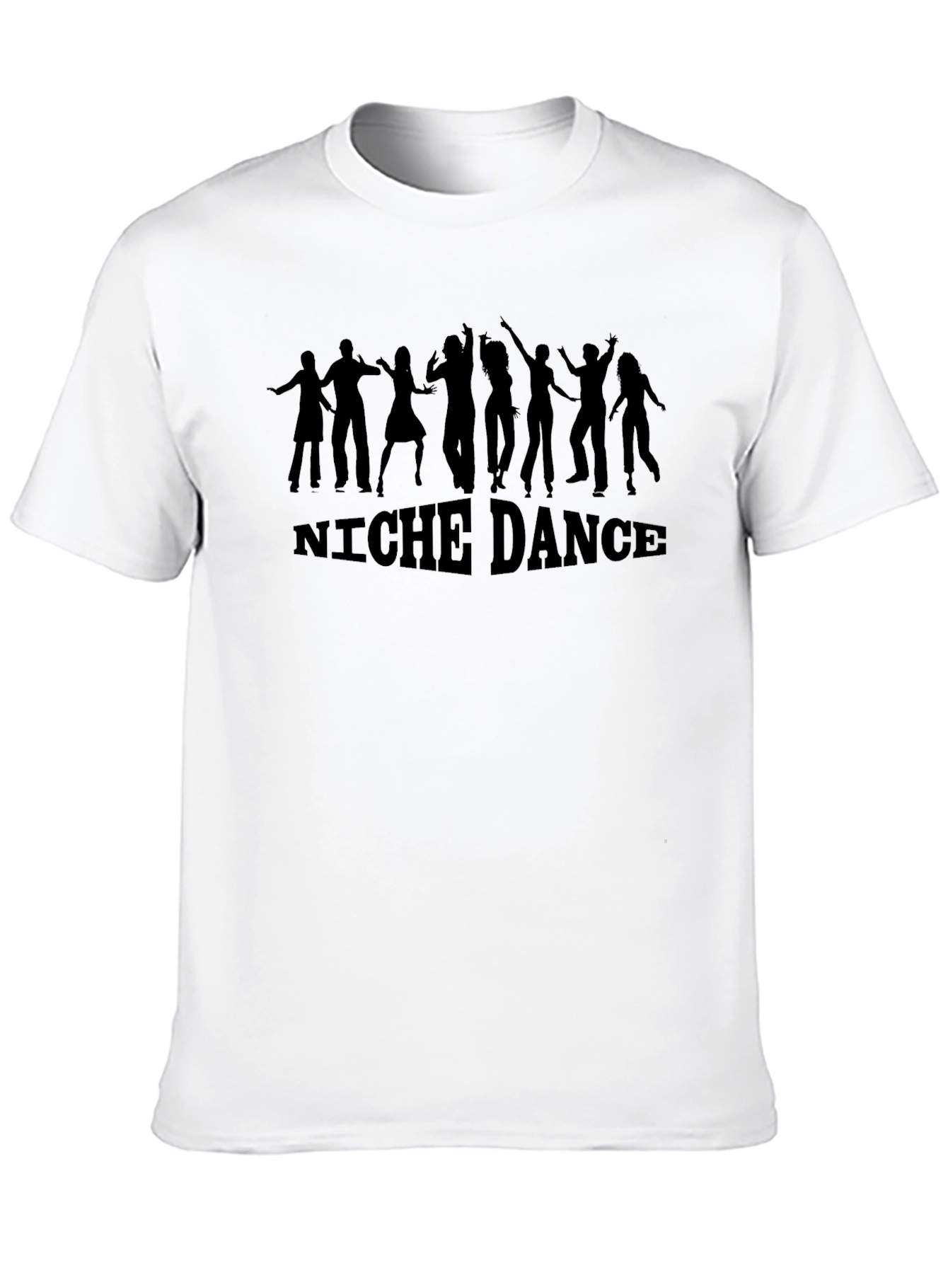 Niche Dance Graphic T-Shirt Black