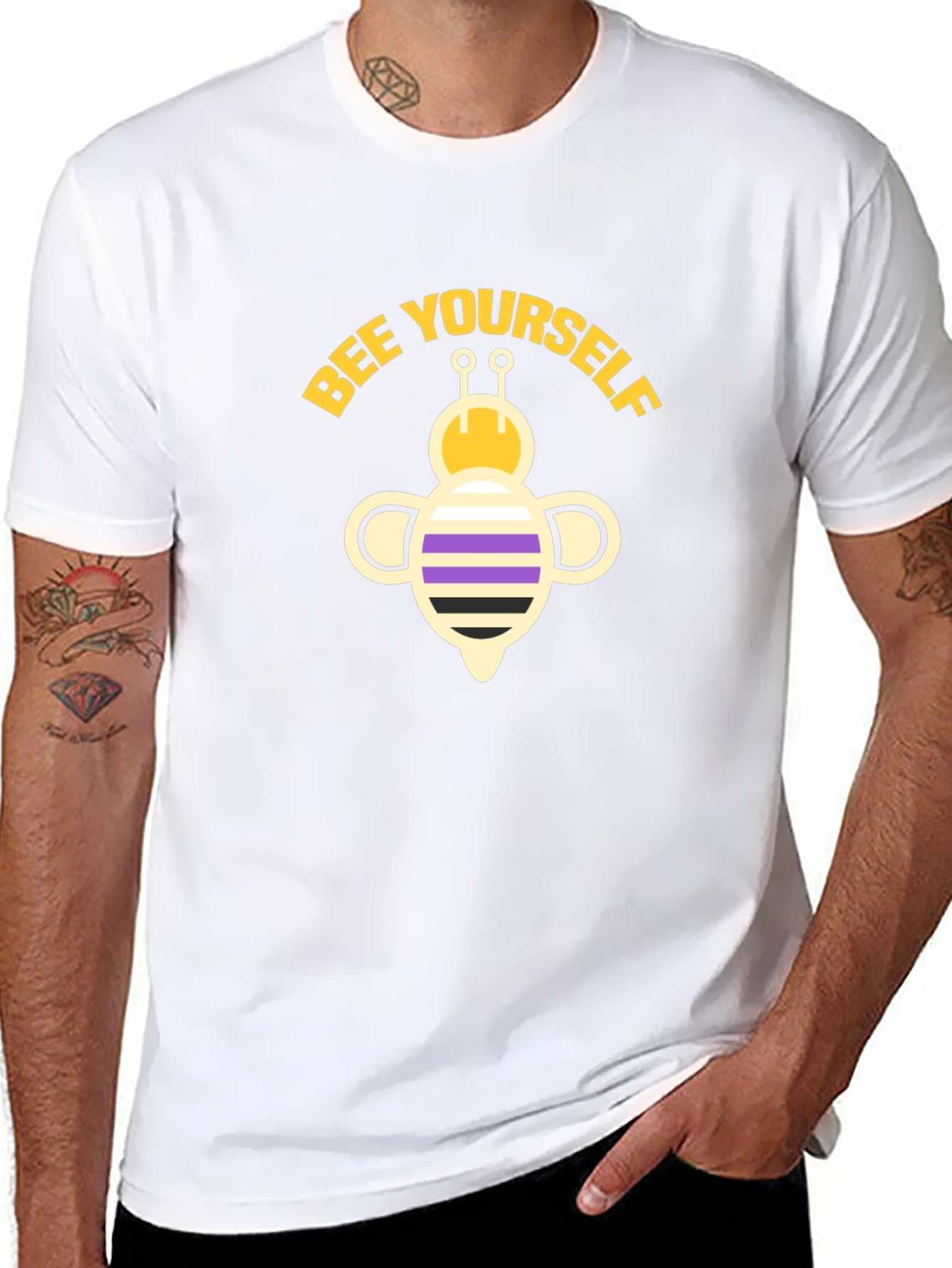 Bee Yourself T-Shirt - LGBTQ+ Pride Design
