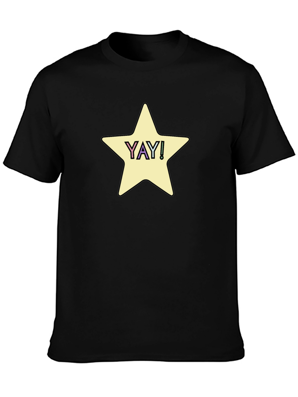 YAY! Star Graphic Tee - Casual Comfort
