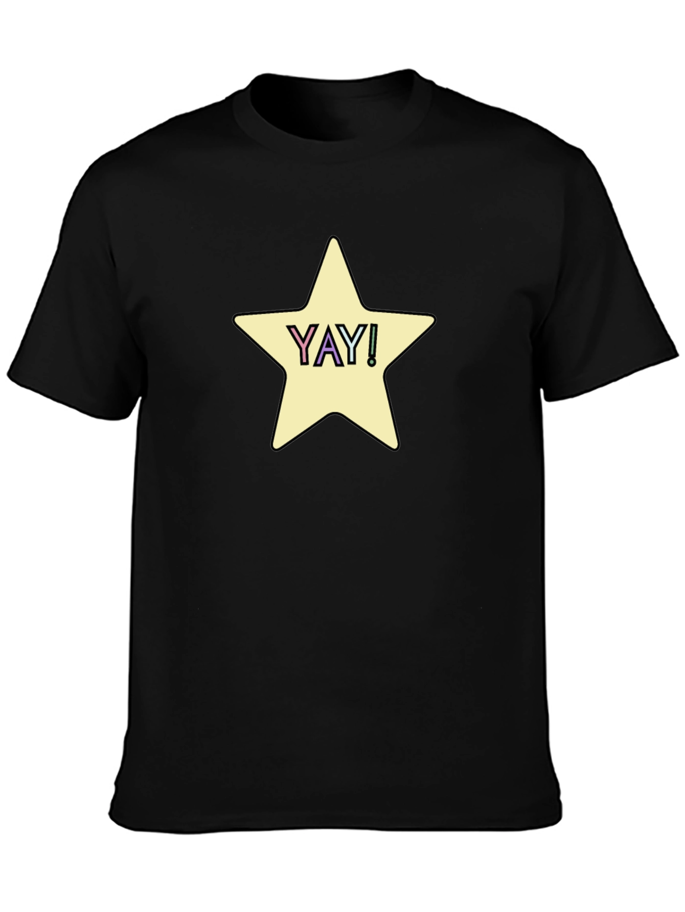 YAY! Star Graphic Tee - Casual Comfort