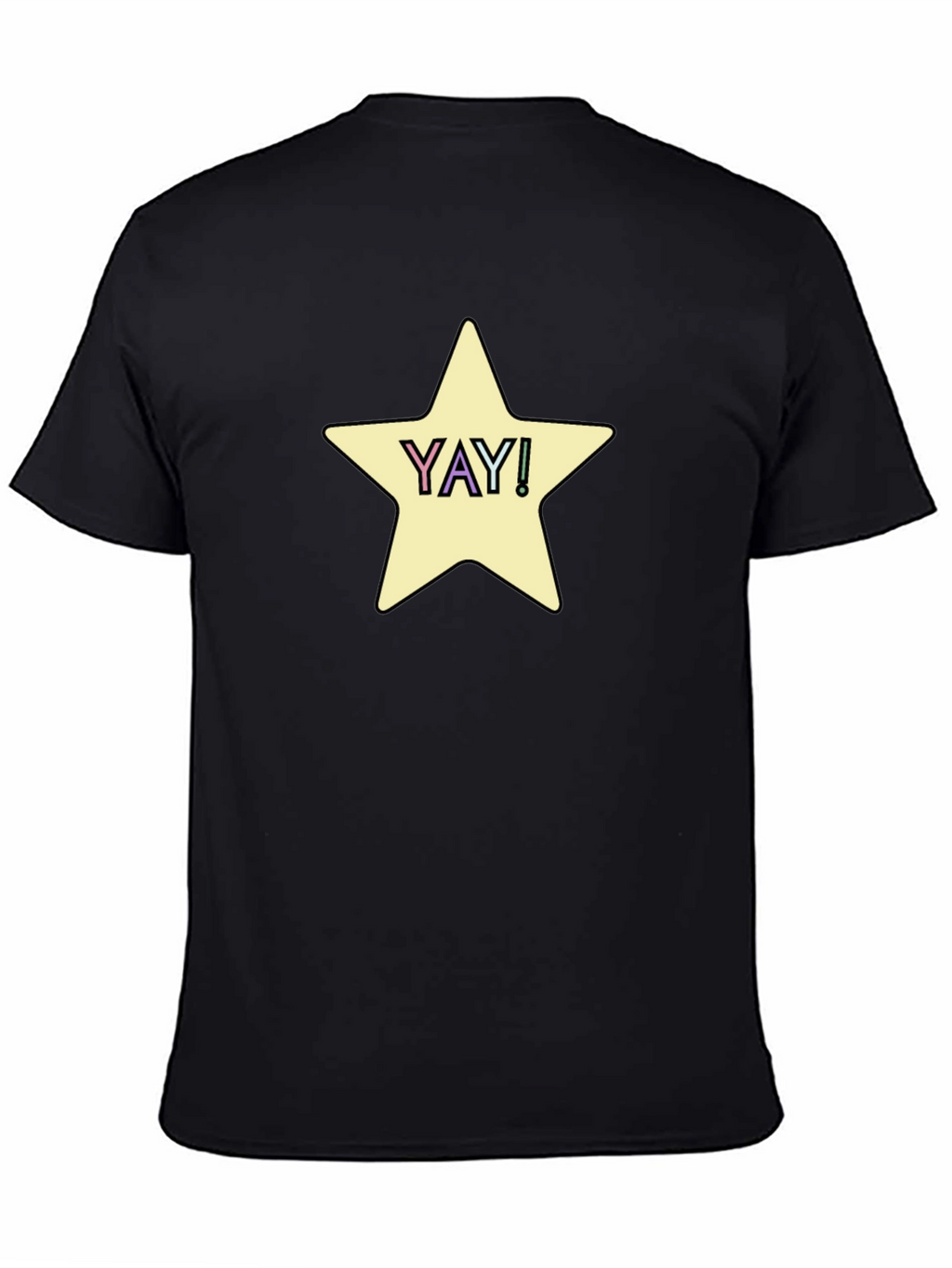 YAY! Star Graphic Tee - Casual Comfort