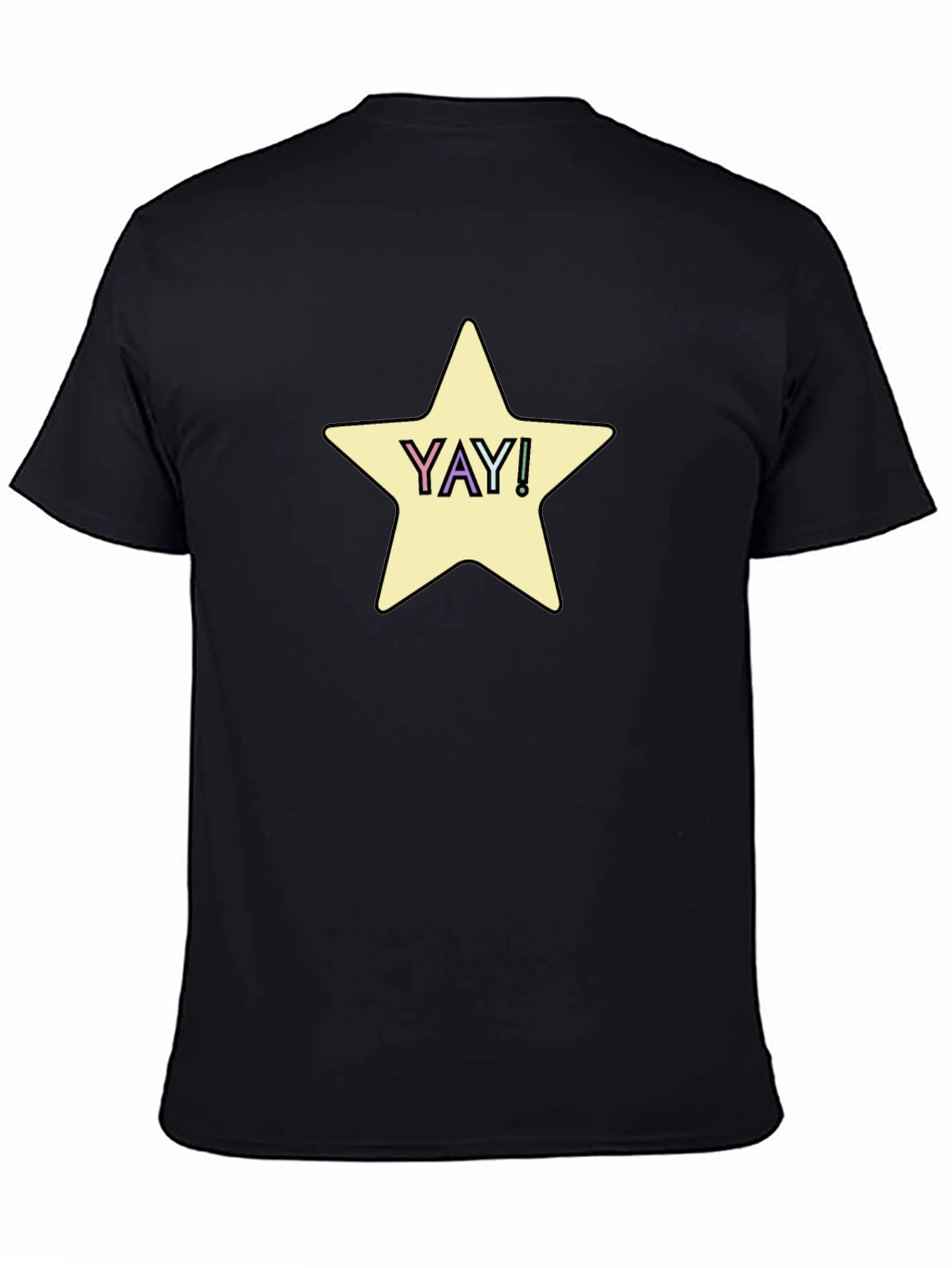 YAY! Star Graphic Tee - Casual Comfort