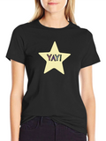 YAY! Star Graphic Tee - Casual Comfort