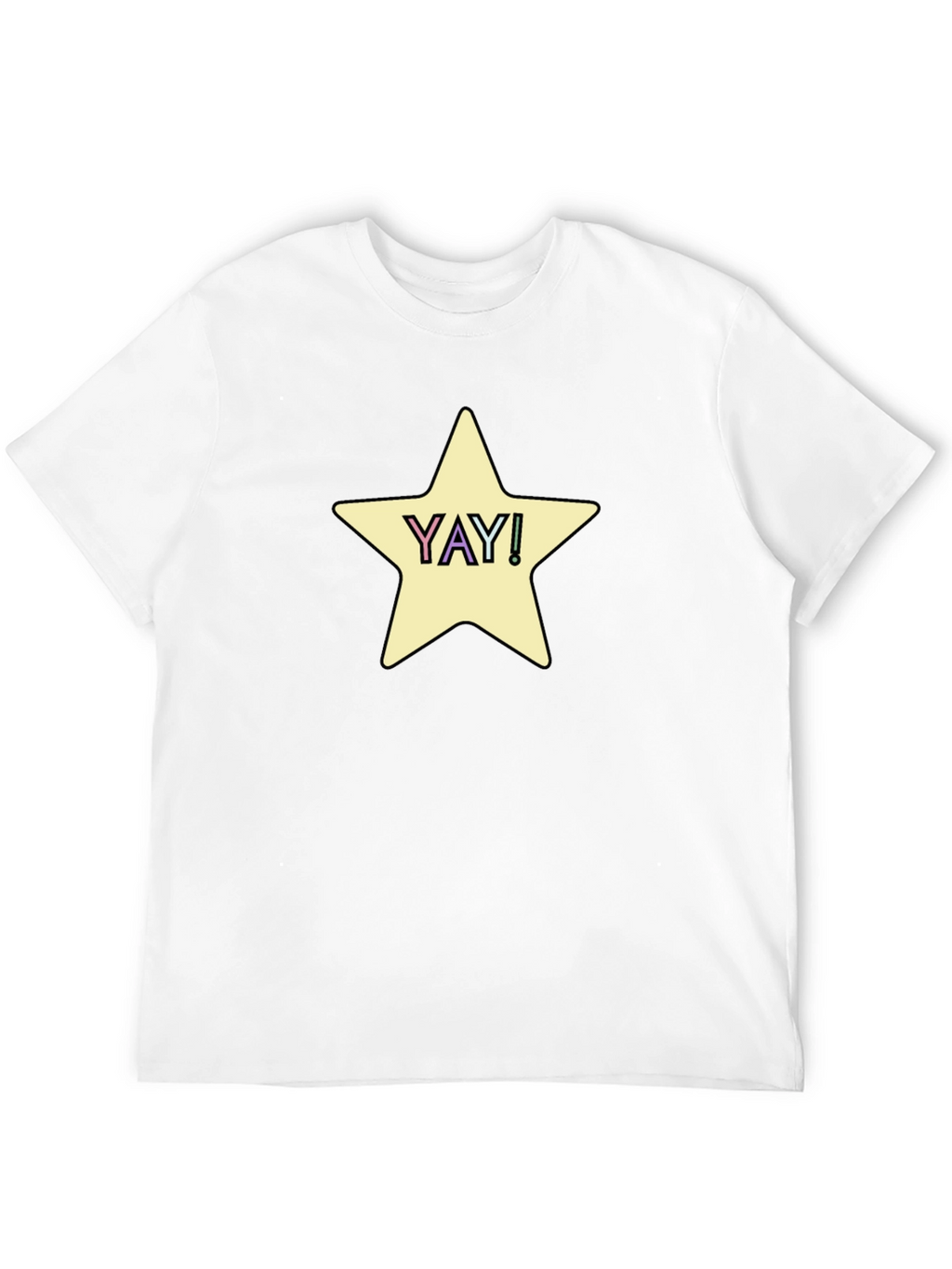 YAY! Star Graphic Tee - Casual Comfort