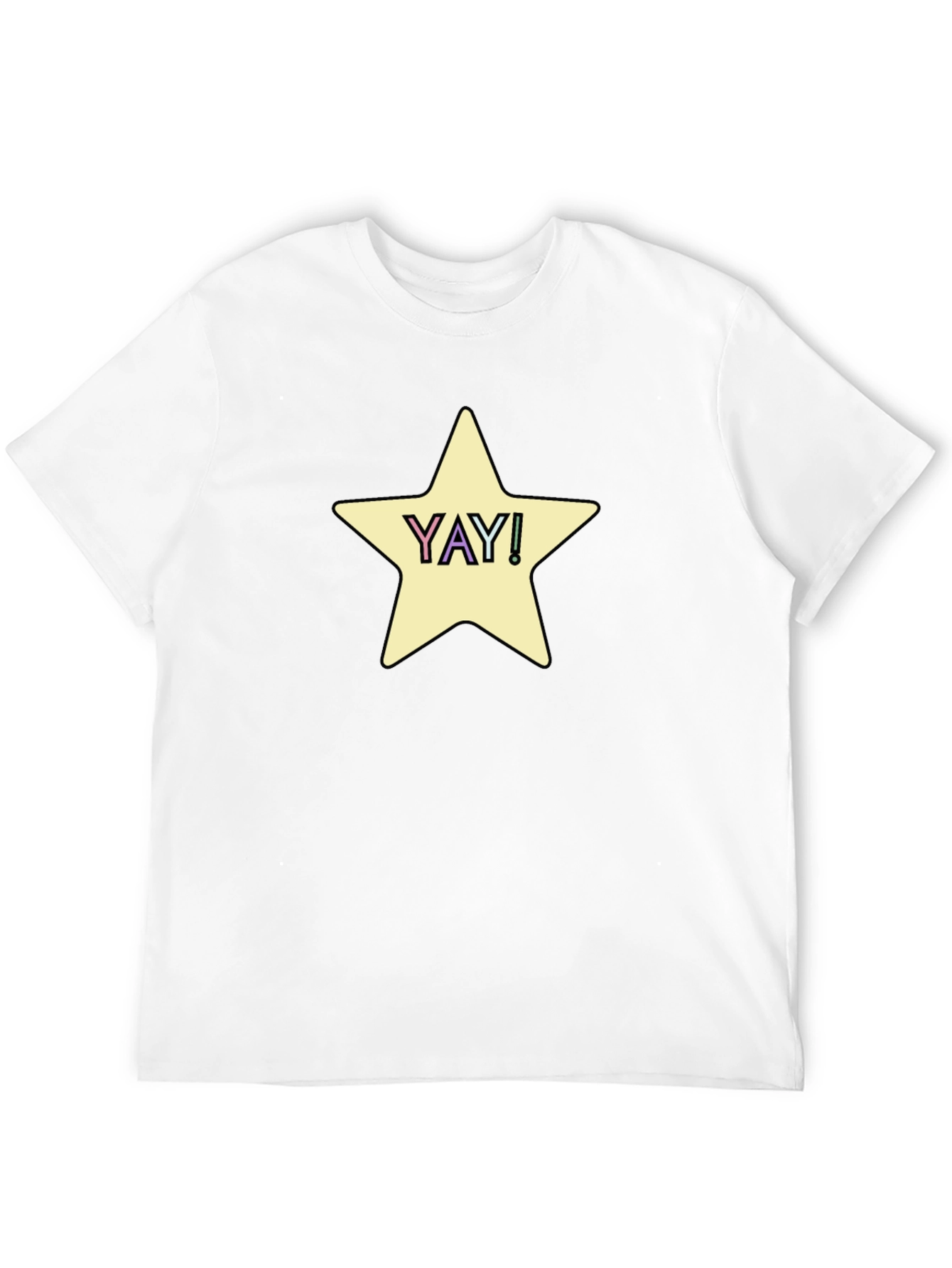 YAY! Star Graphic Tee - Casual Comfort