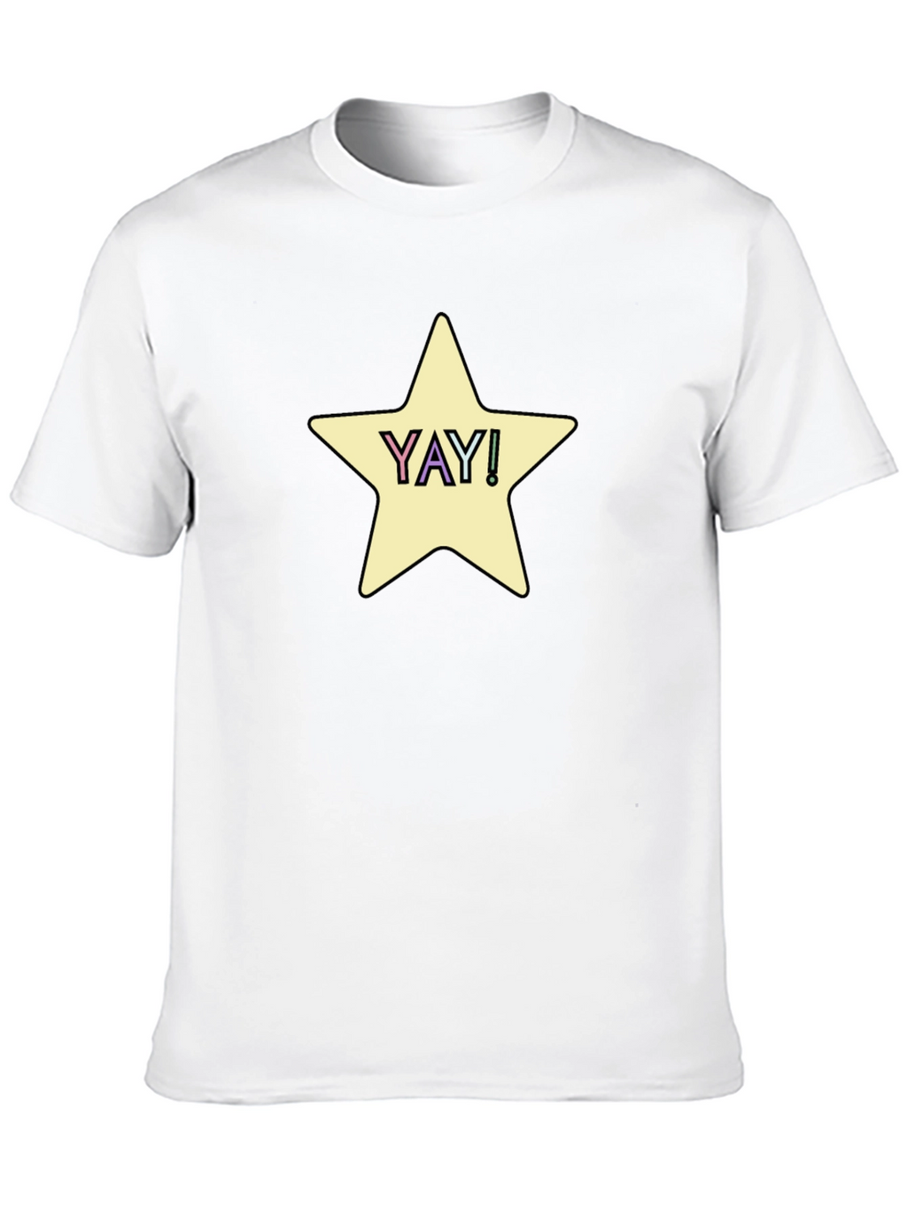 YAY! Star Graphic Tee - Casual Comfort