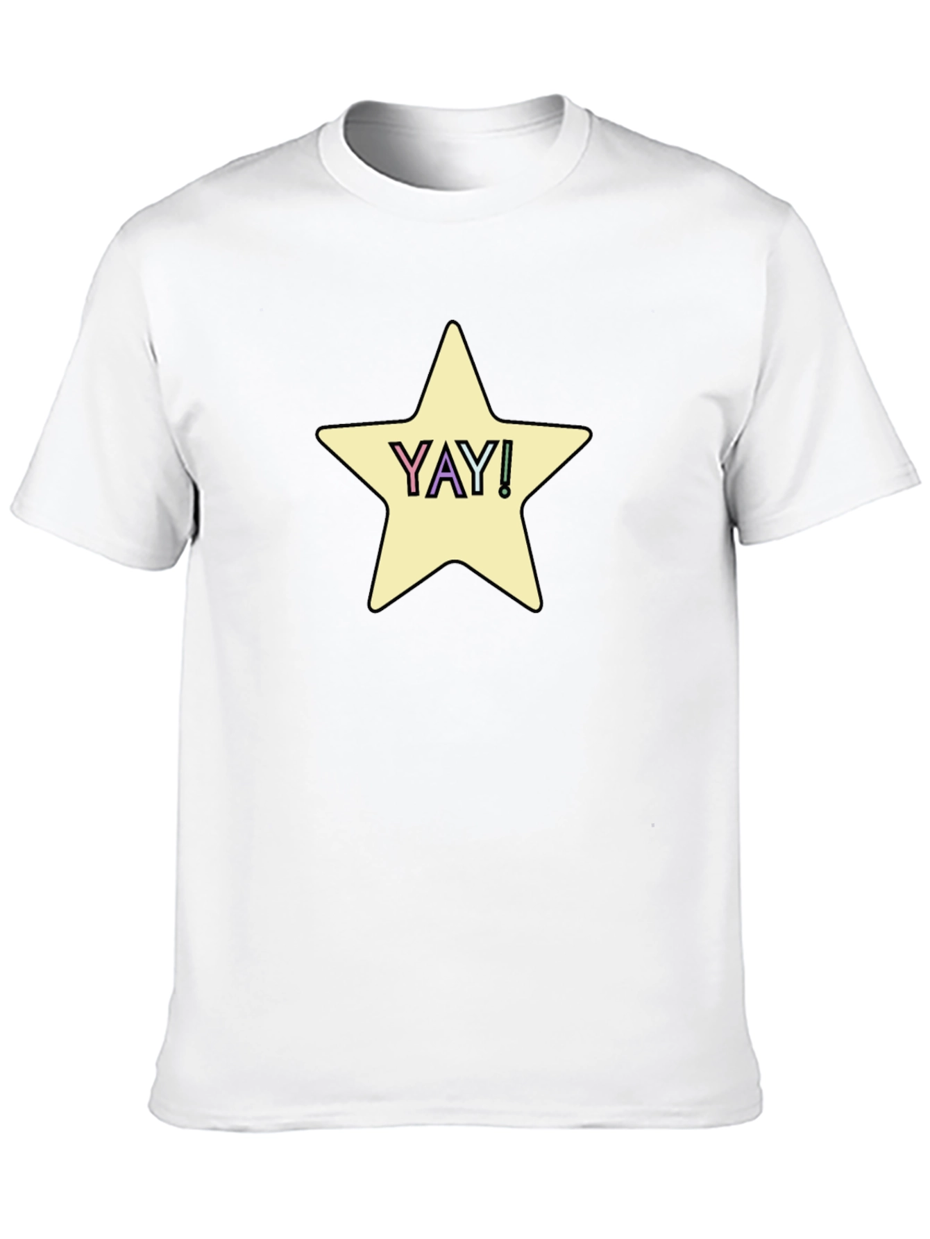 YAY! Star Graphic Tee - Casual Comfort