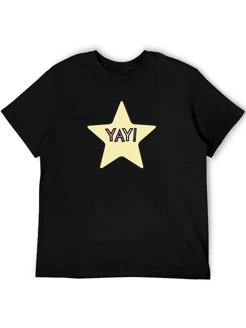 YAY! Star Graphic Tee - Casual Comfort