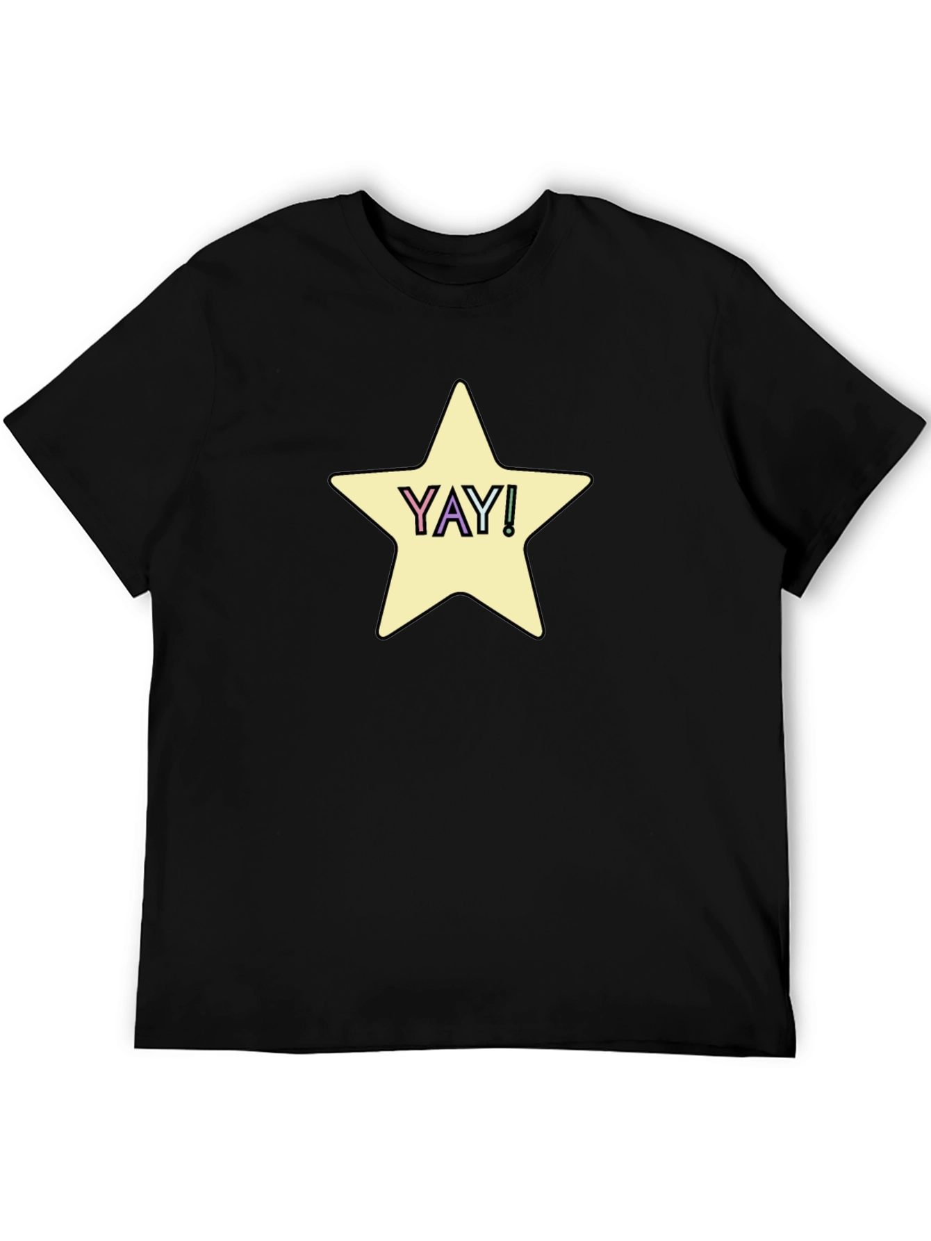 YAY! Star Graphic Tee - Casual Comfort