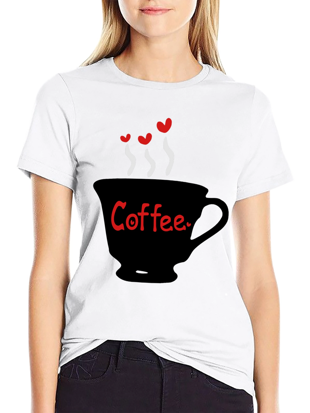 Coffee Lover T-Shirt - Heart Steam Design