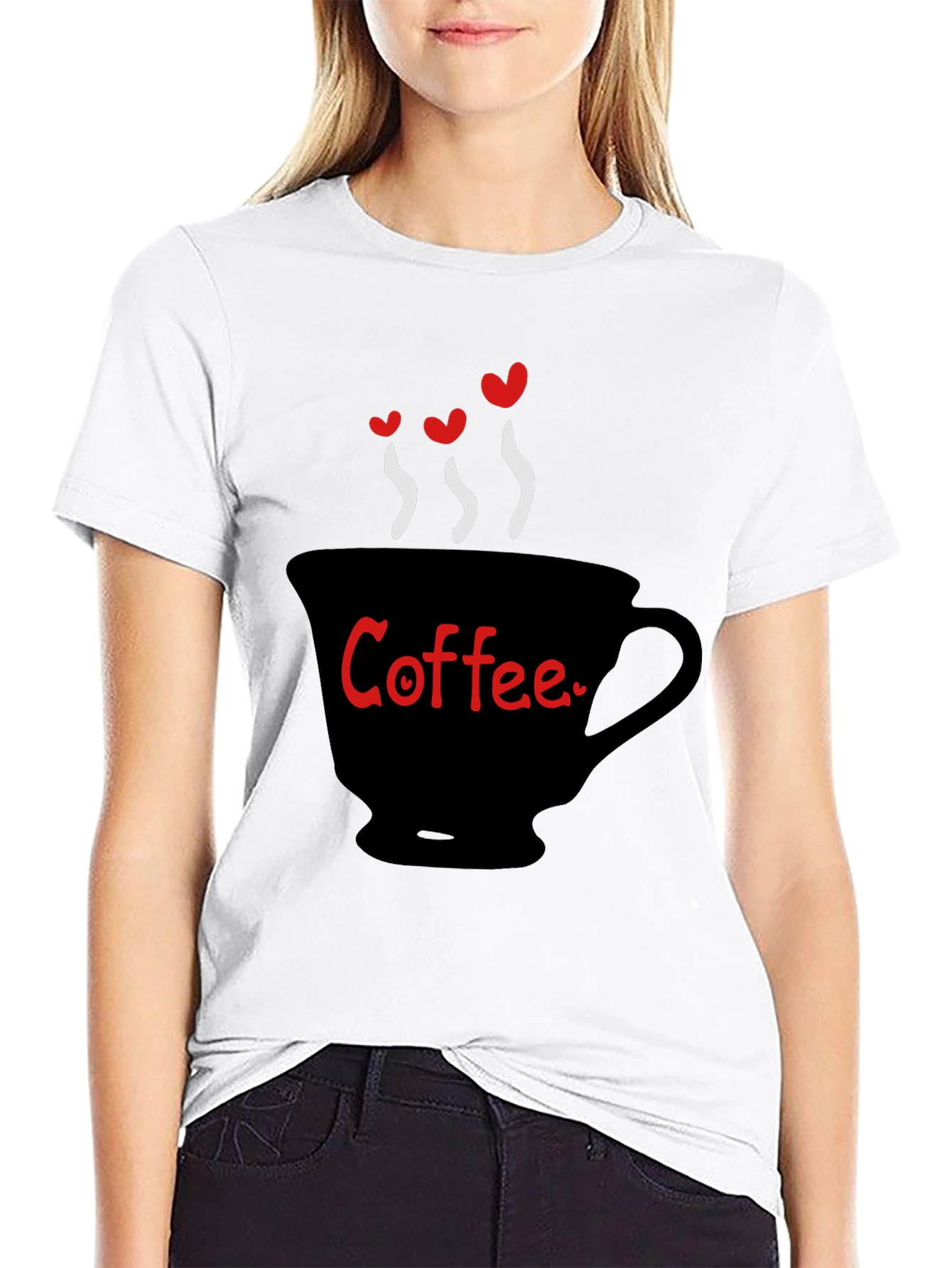 Coffee Lover T-Shirt - Heart Steam Design