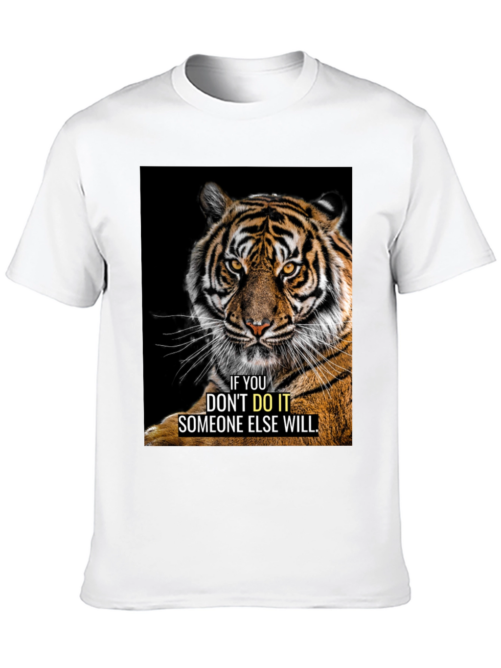 Tiger Graphic Motivational T-Shirt