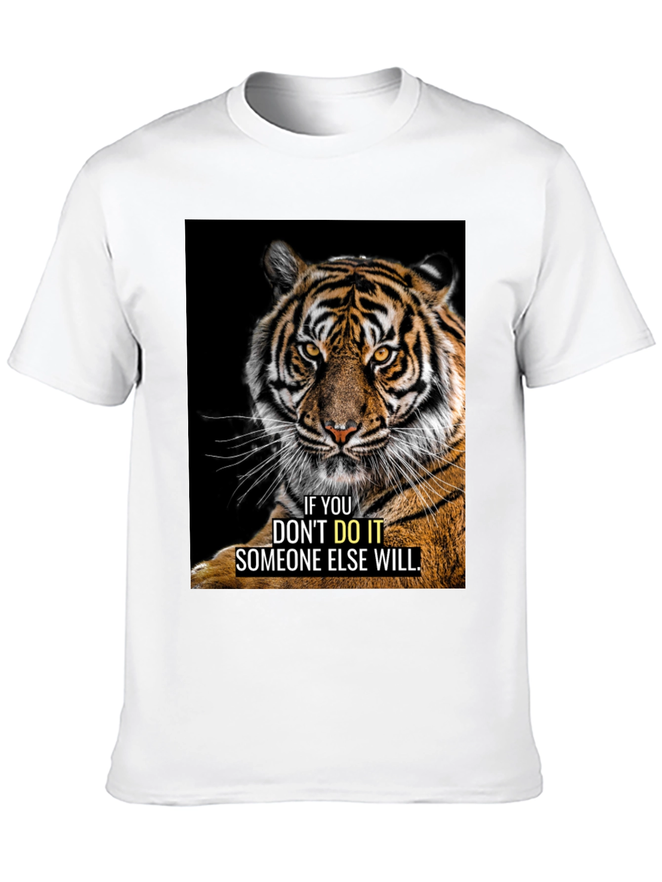 Tiger Graphic Motivational T-Shirt