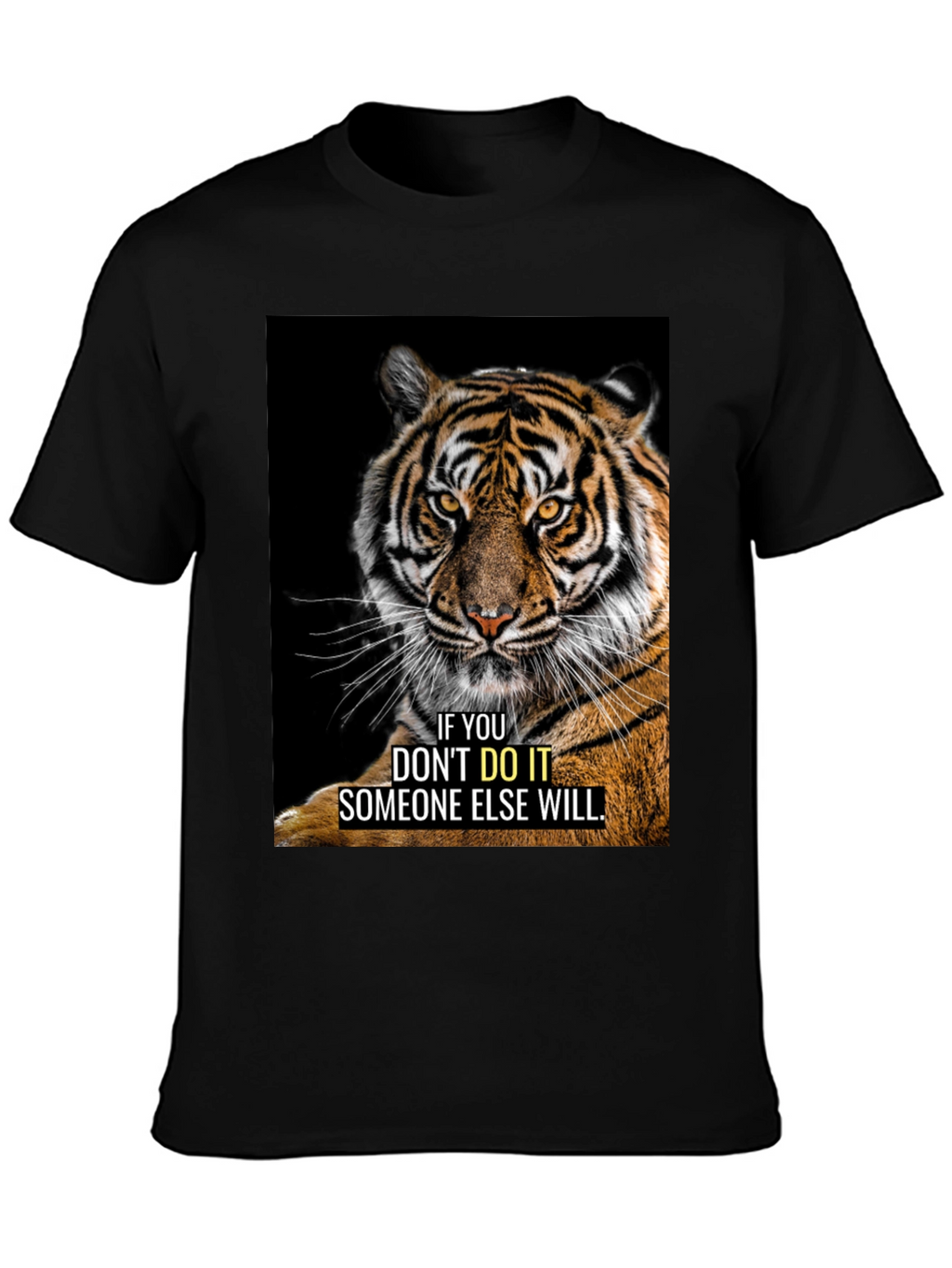 Tiger Graphic Motivational T-Shirt