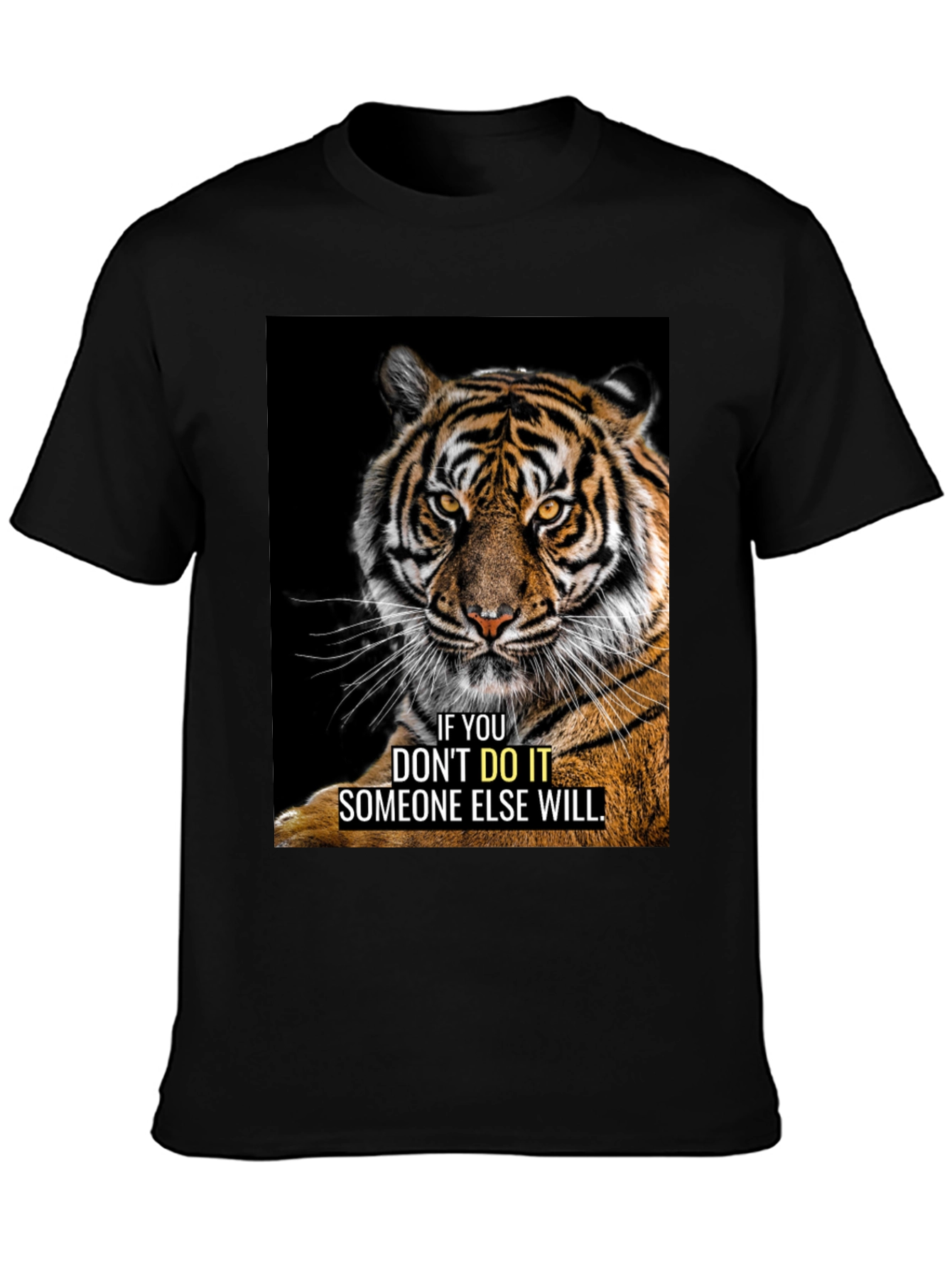 Tiger Graphic Motivational T-Shirt