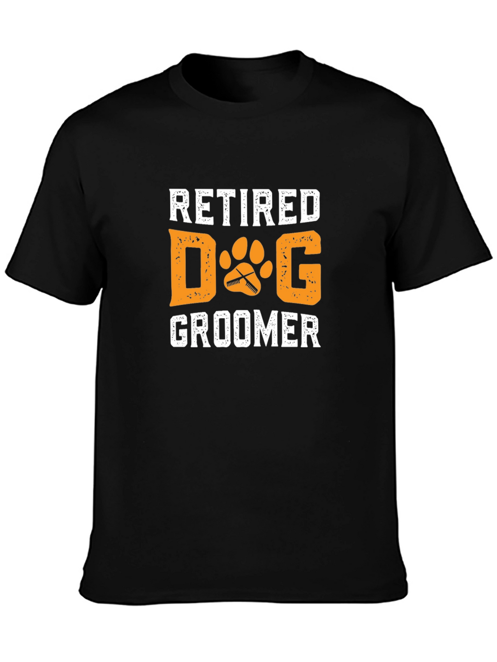 Retired Dog Groomer T-Shirt - Novelty Graphic Tee