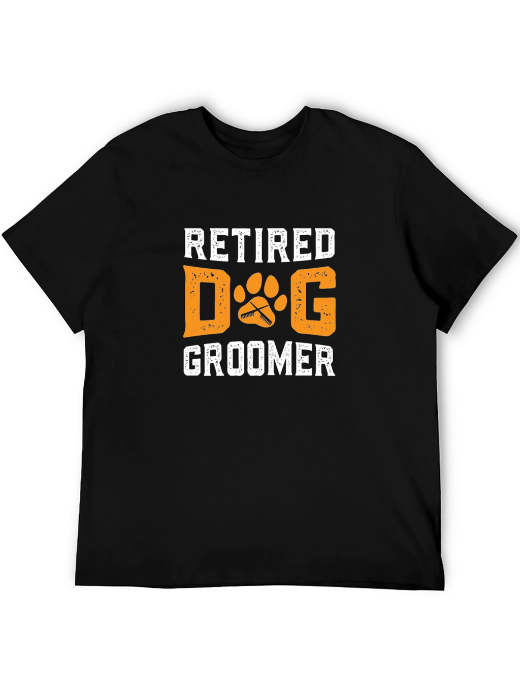 Retired Dog Groomer T-Shirt - Novelty Graphic Tee